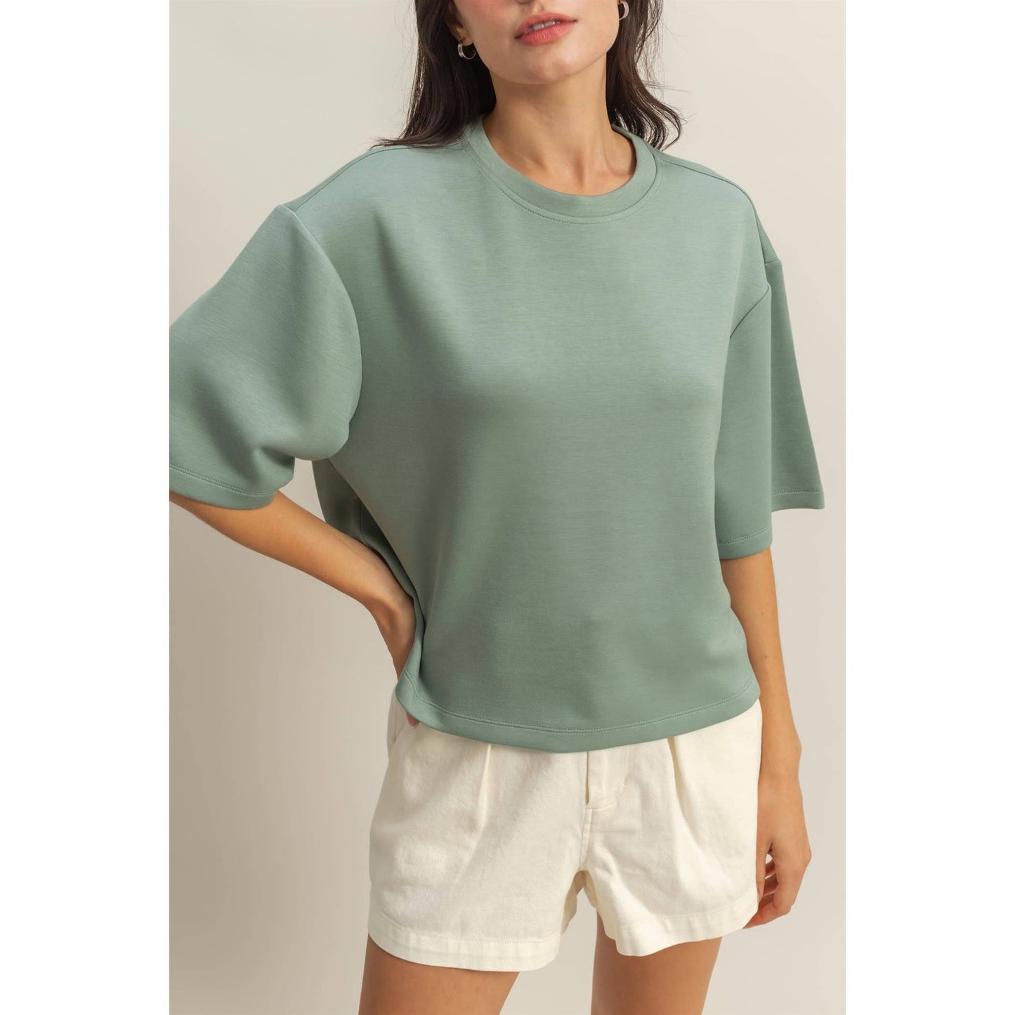 Avery Top- Gray