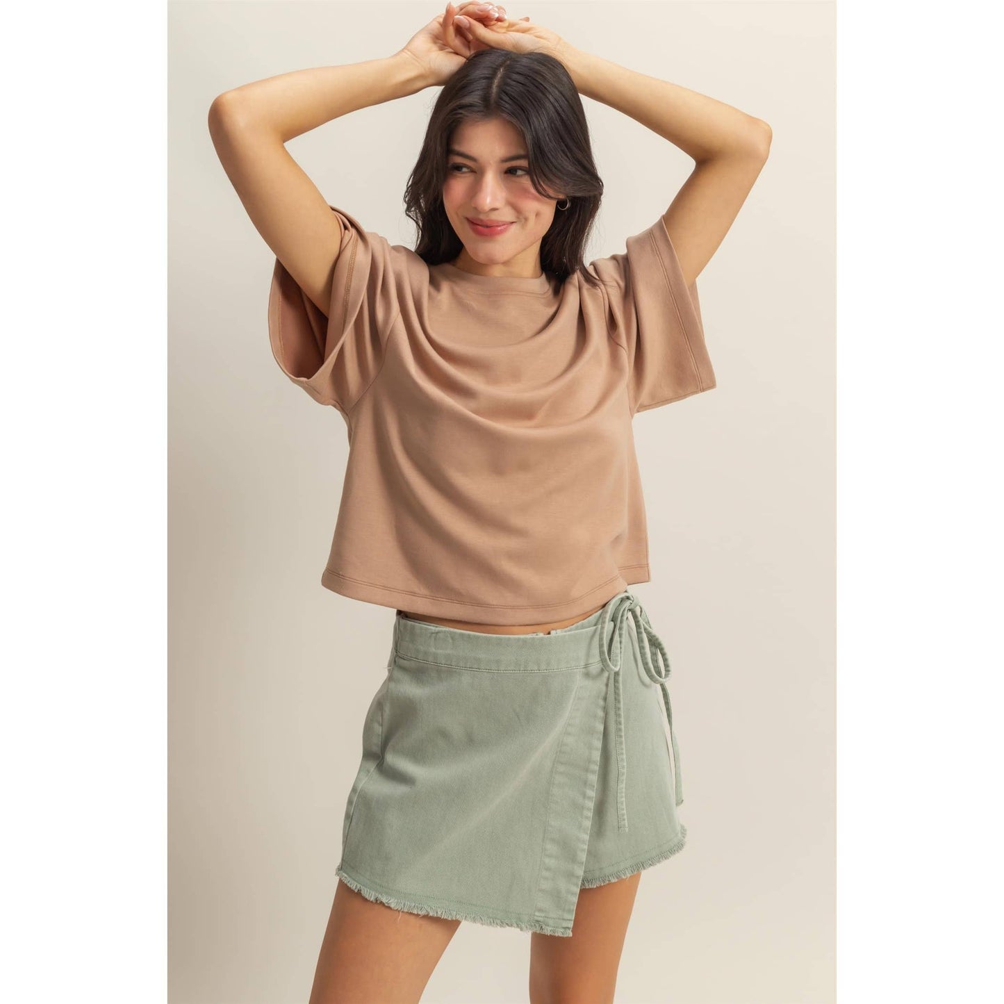 Avery Top- Gray