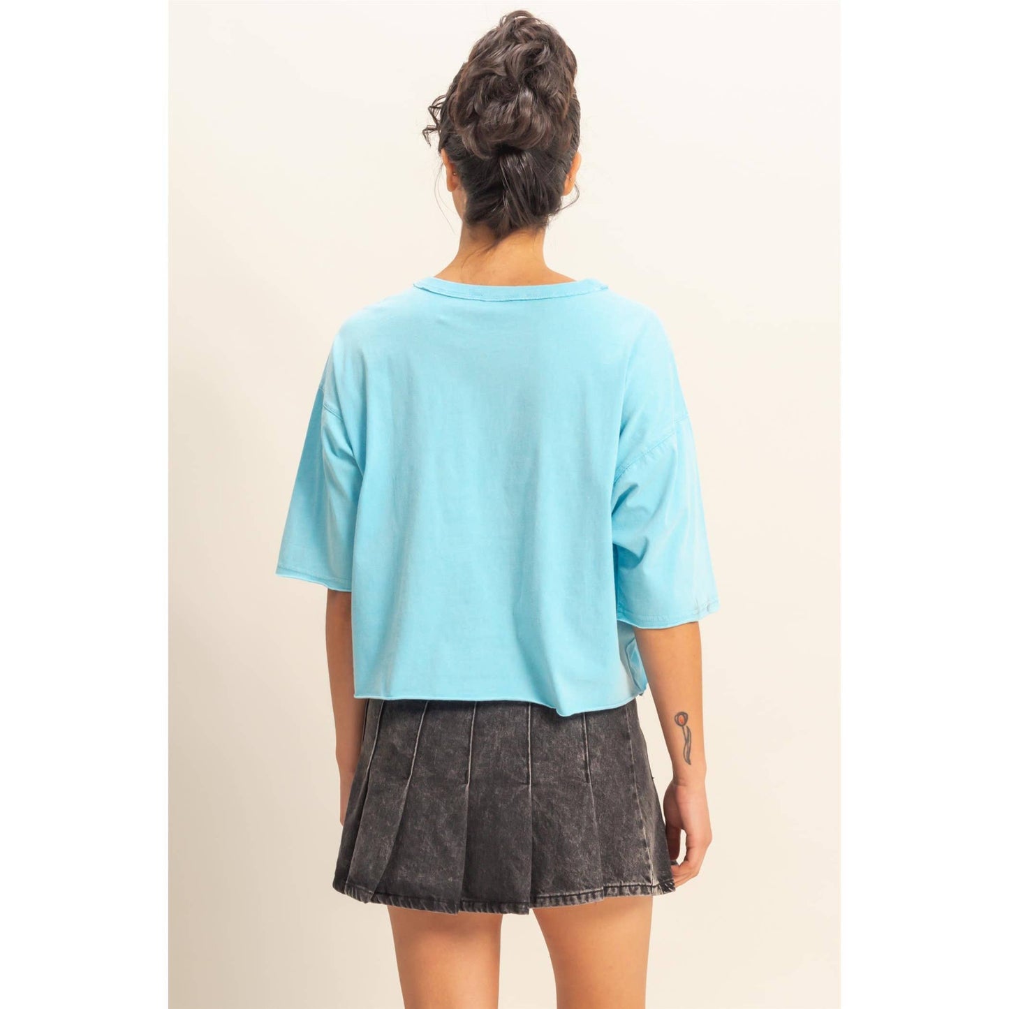 Morgan Tee- Dusty Indigo