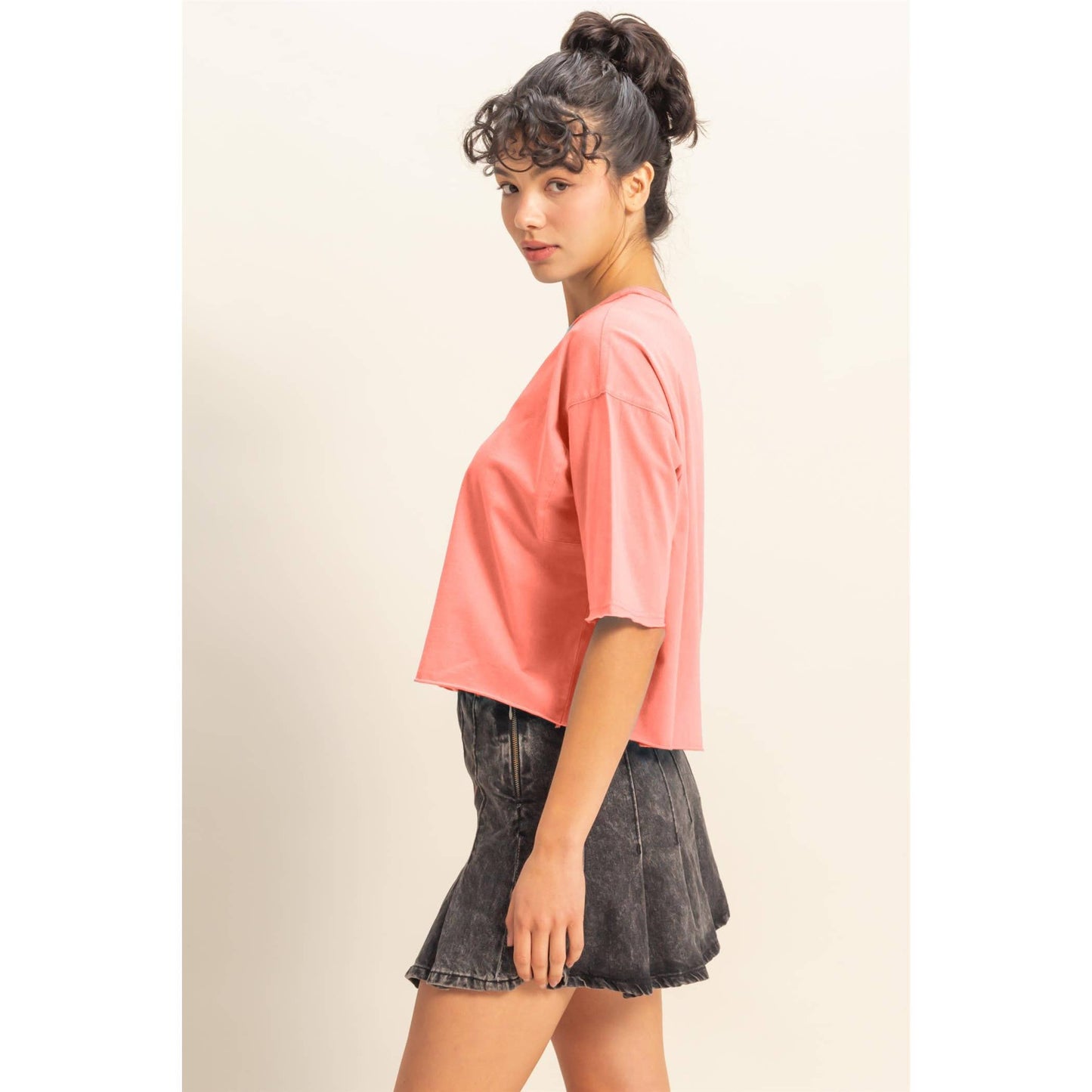 Morgan Tee- Dusty Indigo