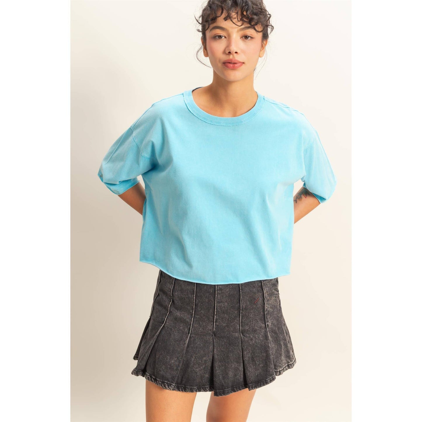 Morgan Tee- Cream