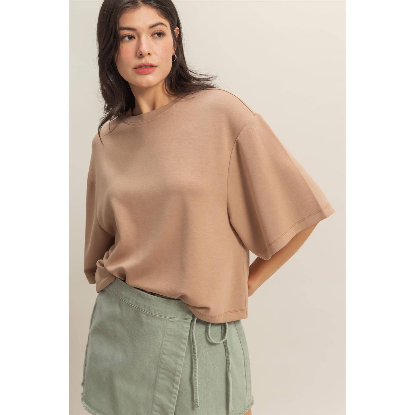 Avery Top- Gray