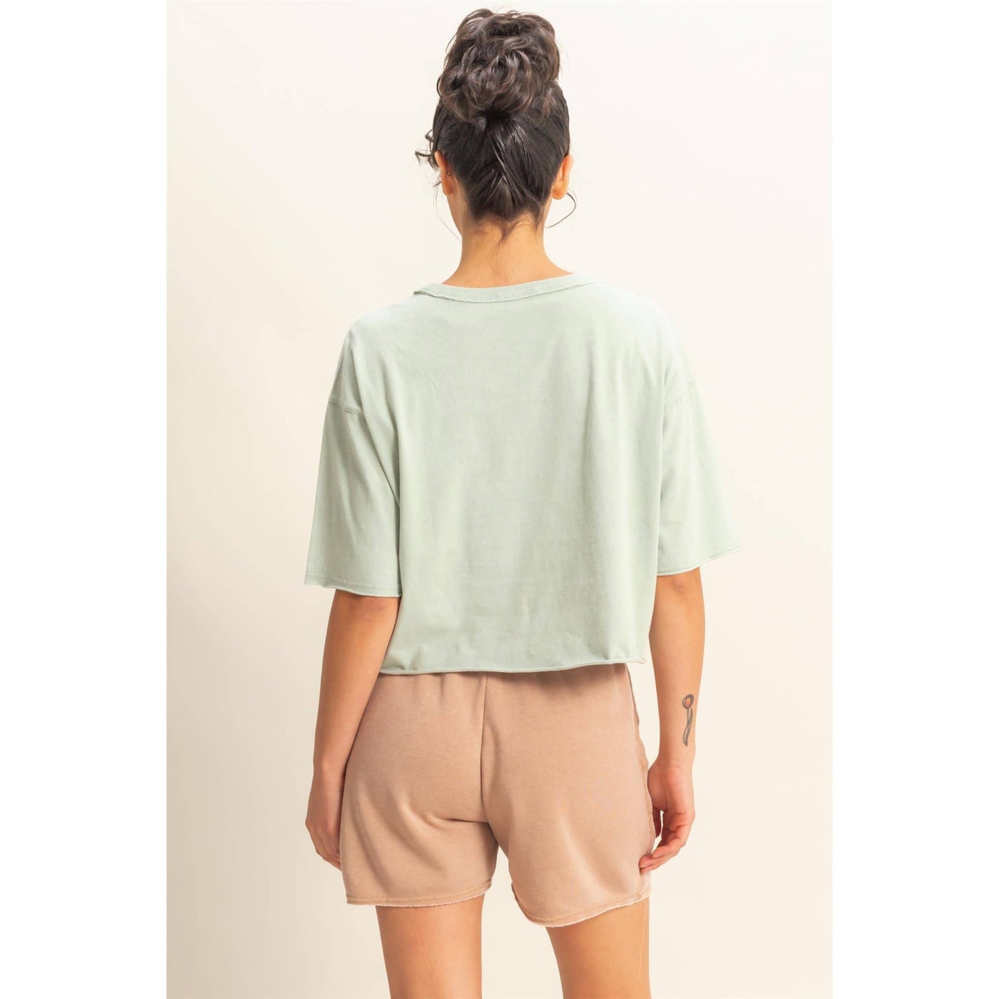 Morgan Tee- Dusty Indigo