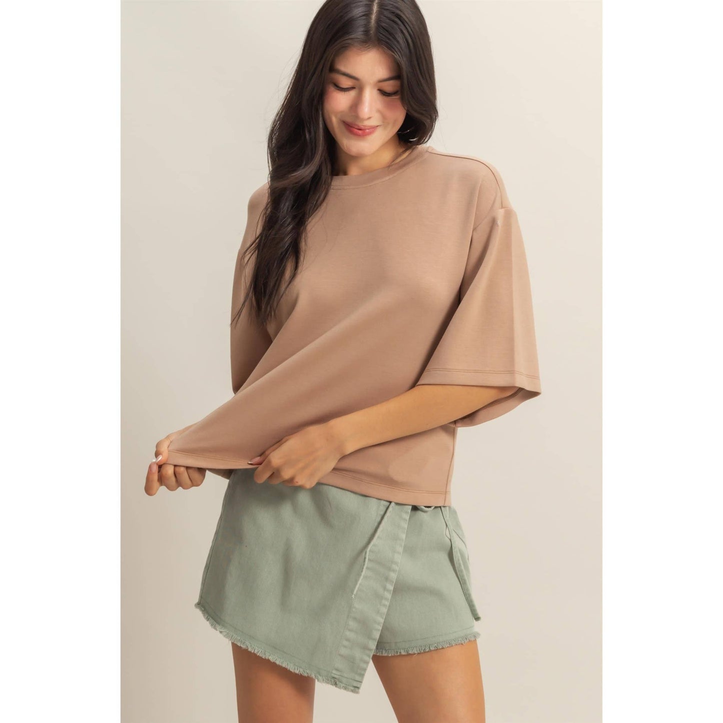Avery Top- Gray