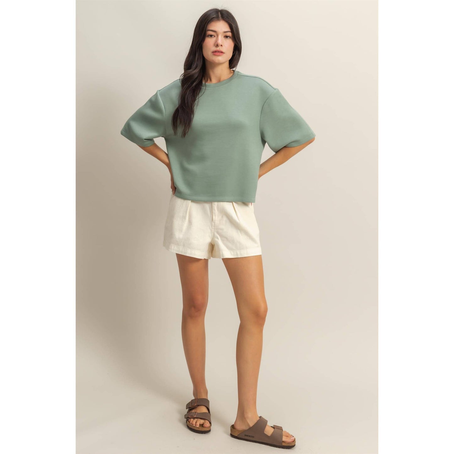 Avery Top- Gray