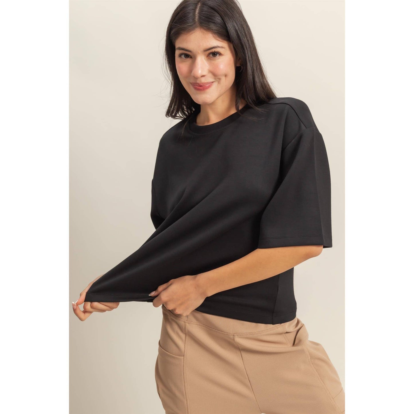 Avery Top- Gray