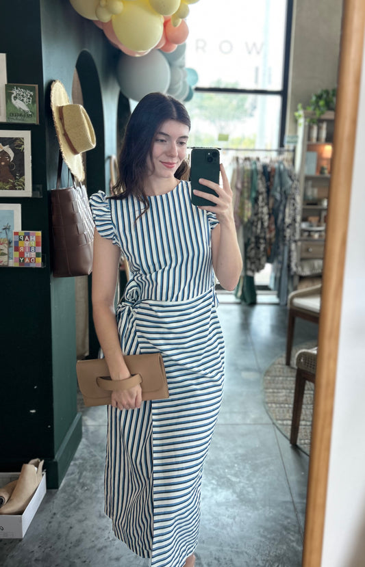 Cleobella Greta Midi Dress- Blue