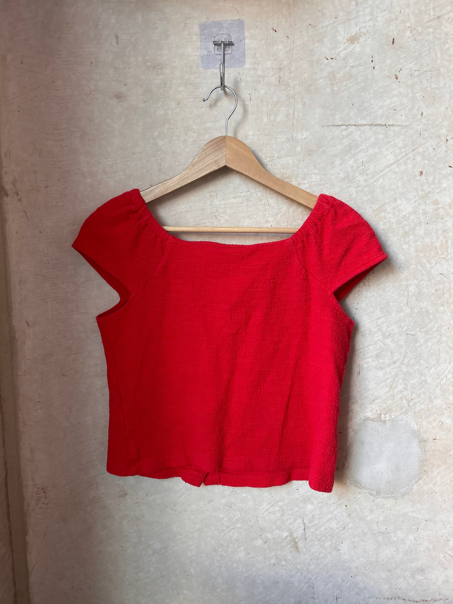 Preloved Madewell Button Front Crop