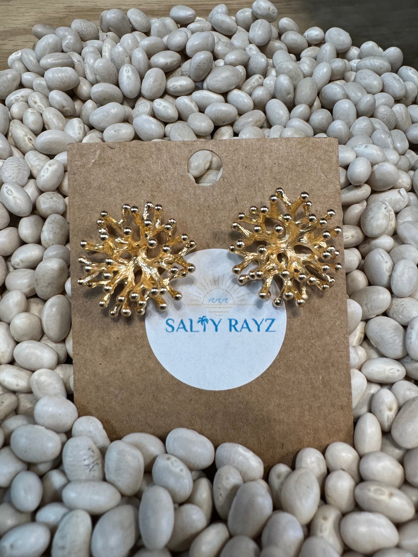 Salty Rayz Coastal Reef Stud 18KGP