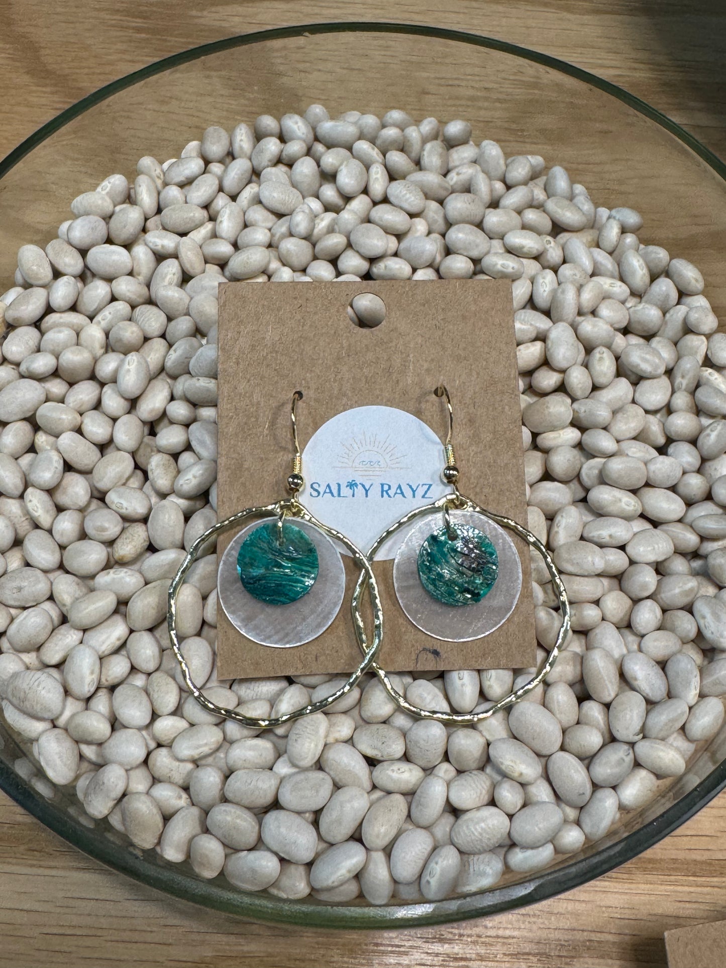 Salty Rayz Coastal Reef Teal/Green Gold