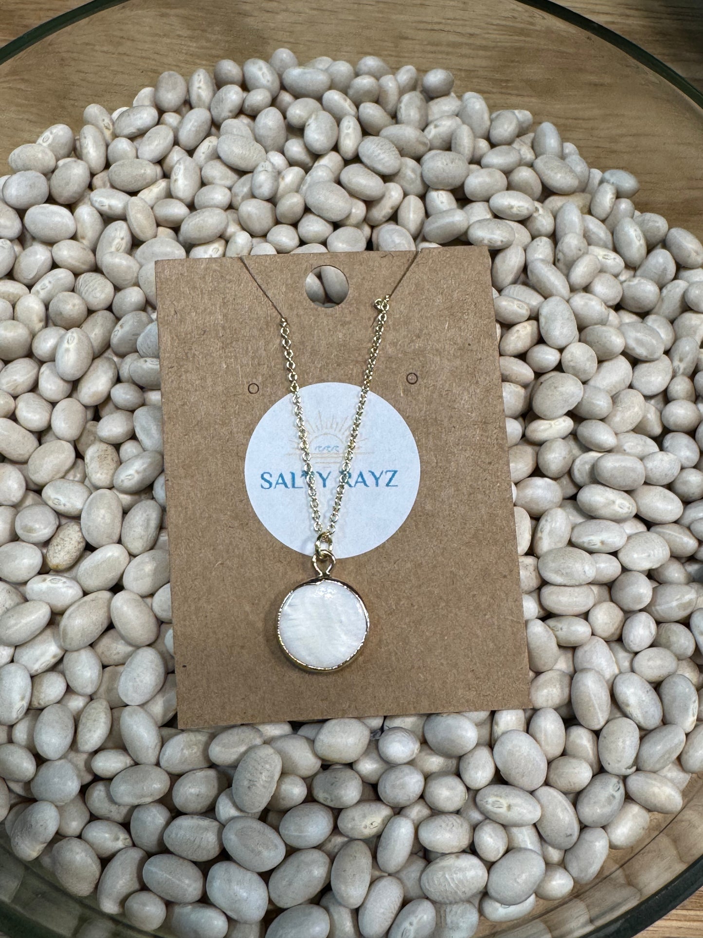 Salty Rayz Fresh Water Pearl Necklace 14KGP