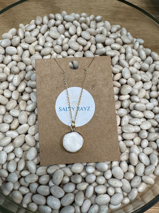 Salty Rayz Fresh Water Pearl Necklace 14KGP