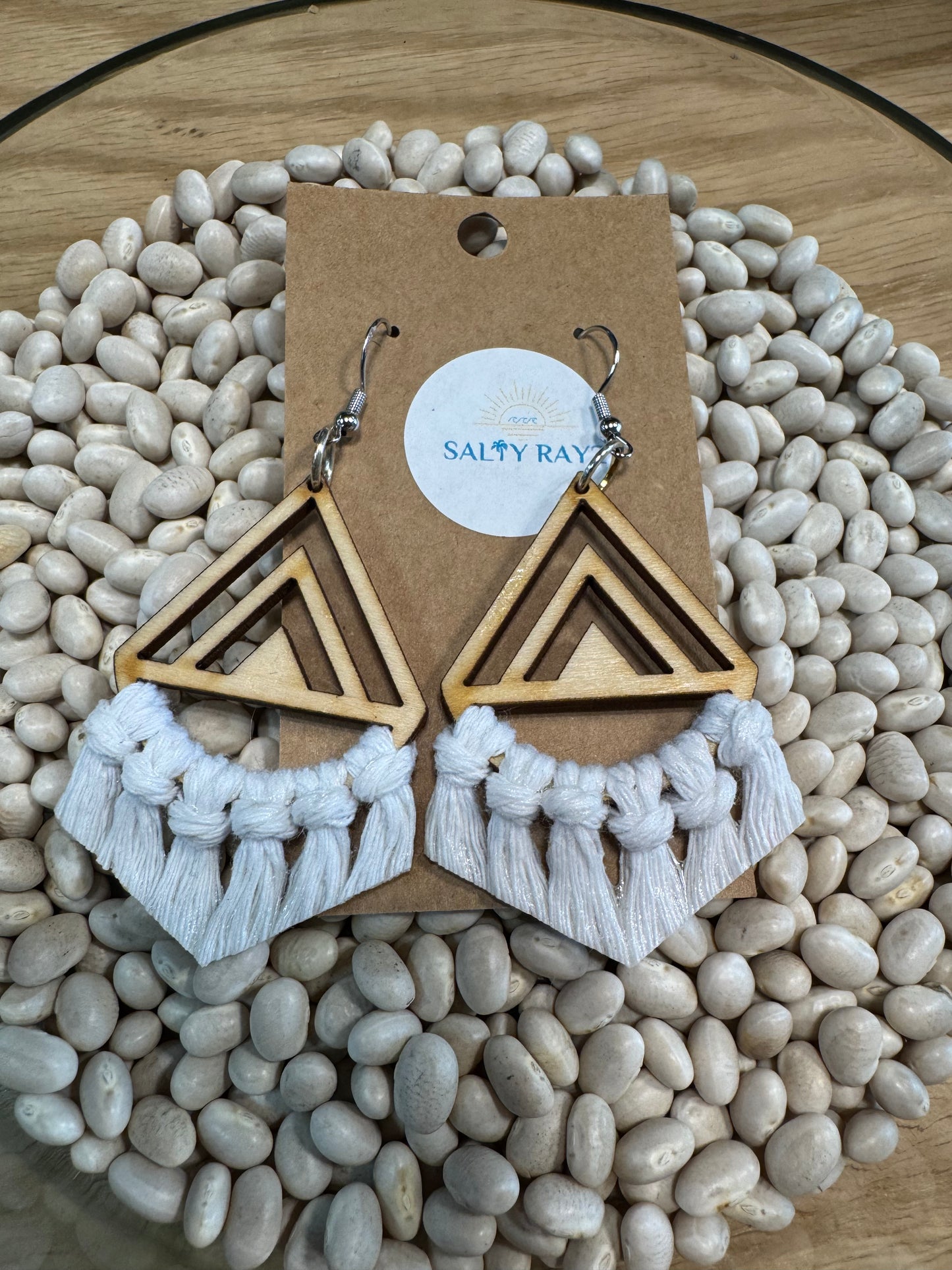 Salty Rayz White Sand Wooden Chevron 18KGP