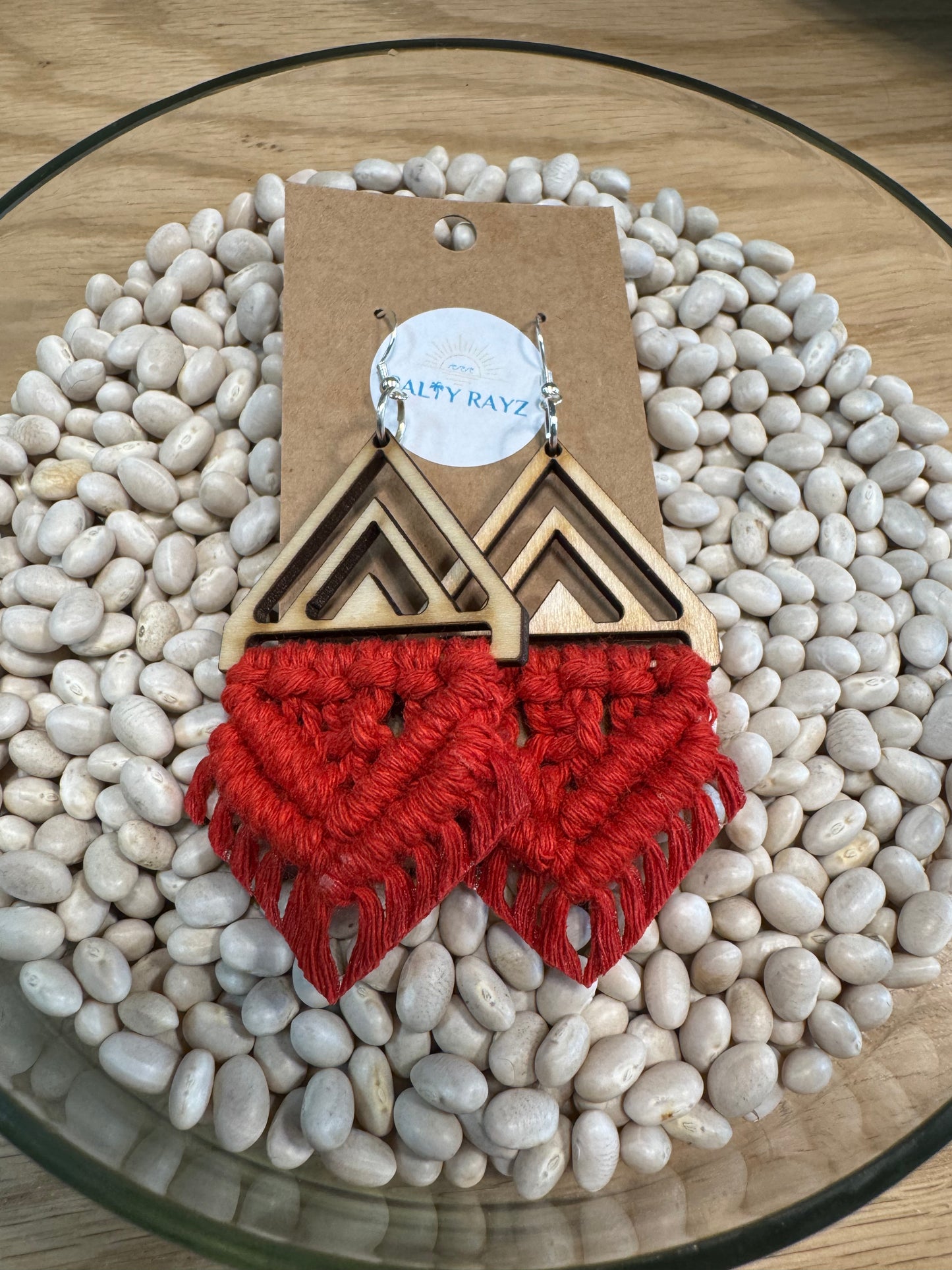 Salty Rayz Red Sea Wooden Chevron .925 Silver