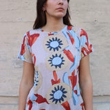 Bel Kazan Mika Tee - Cream Velora