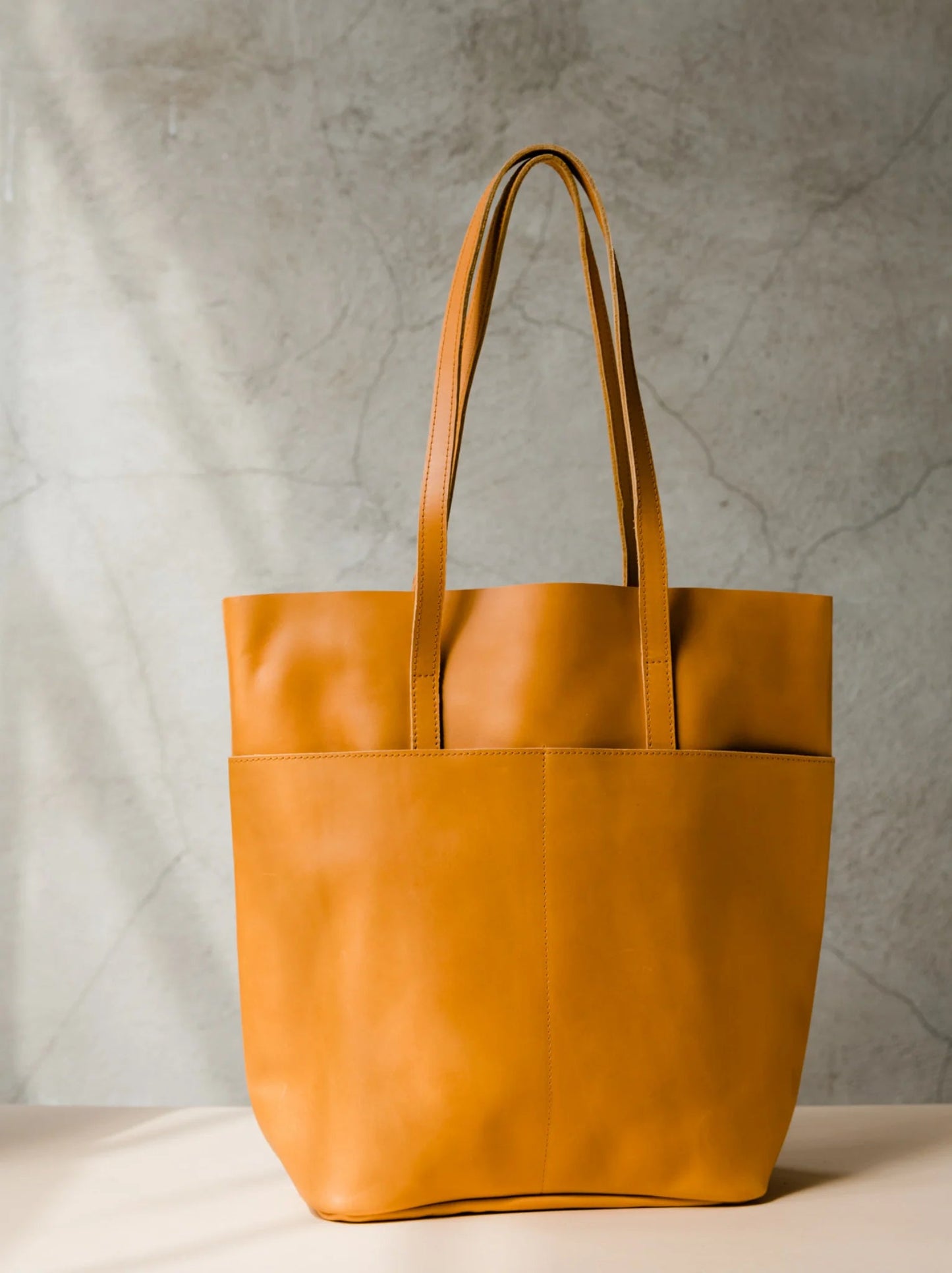 ABLE Selam Magazine Tote - Cognac - SPARROW