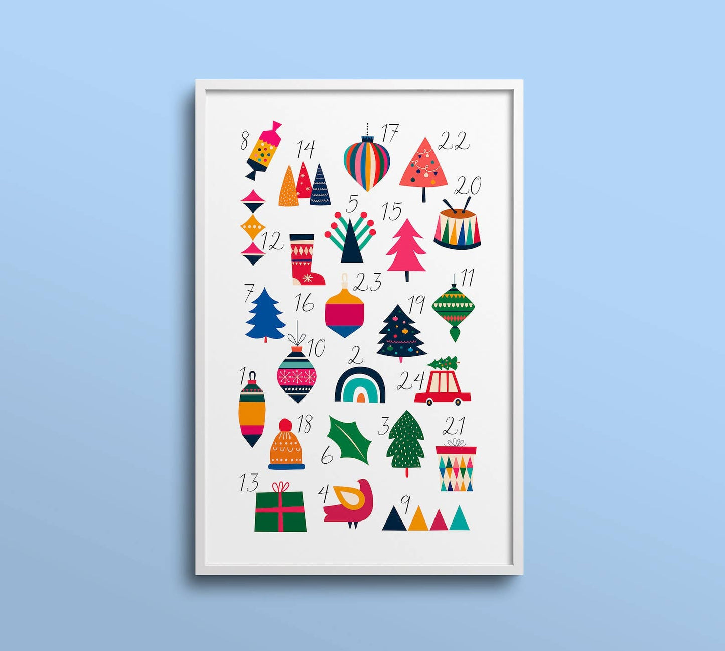 Advent Calendar Paint - By - Numbers kit - SPARROW