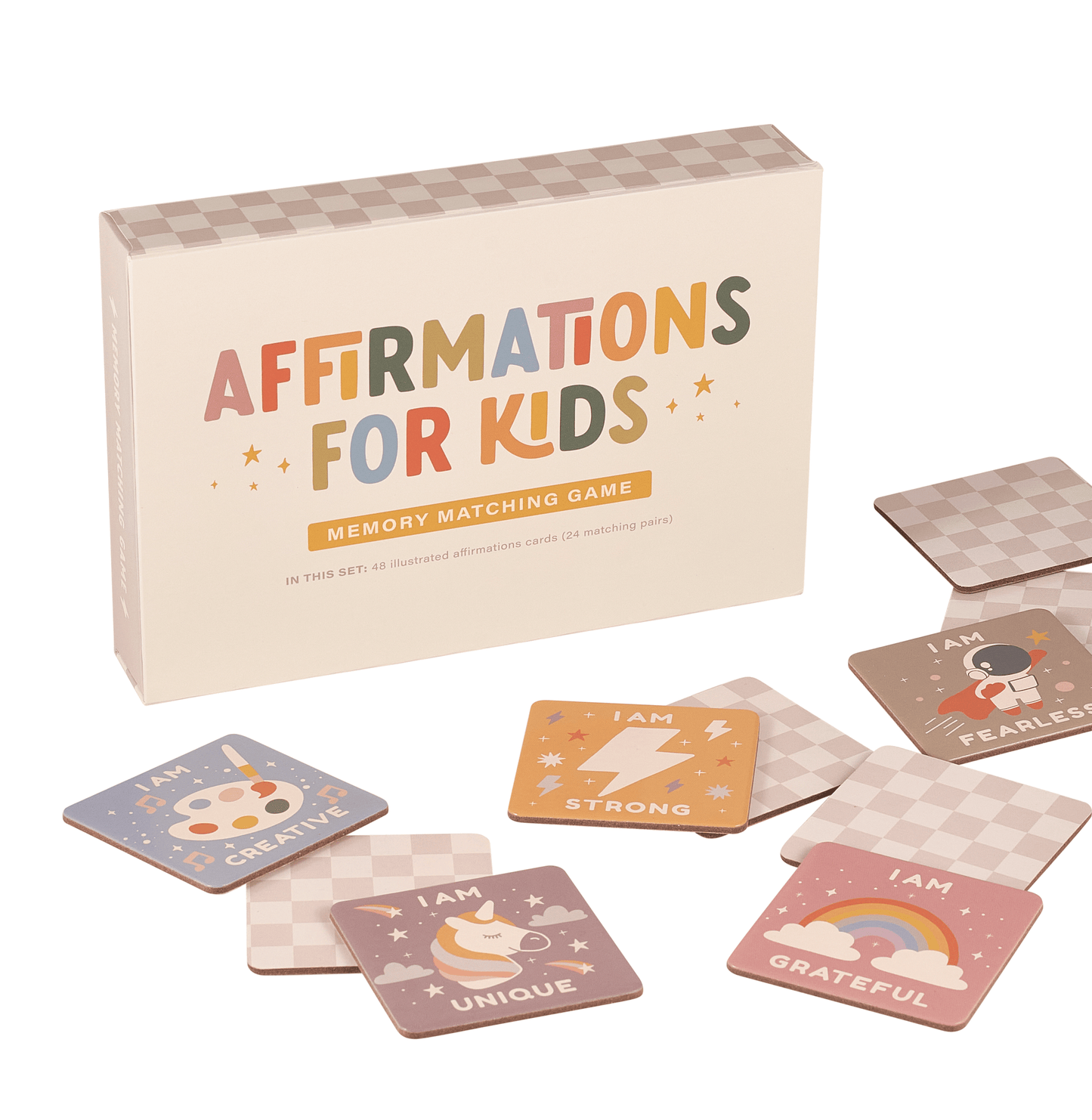 Affirmations for Kids Memory Matching Game - SPARROW