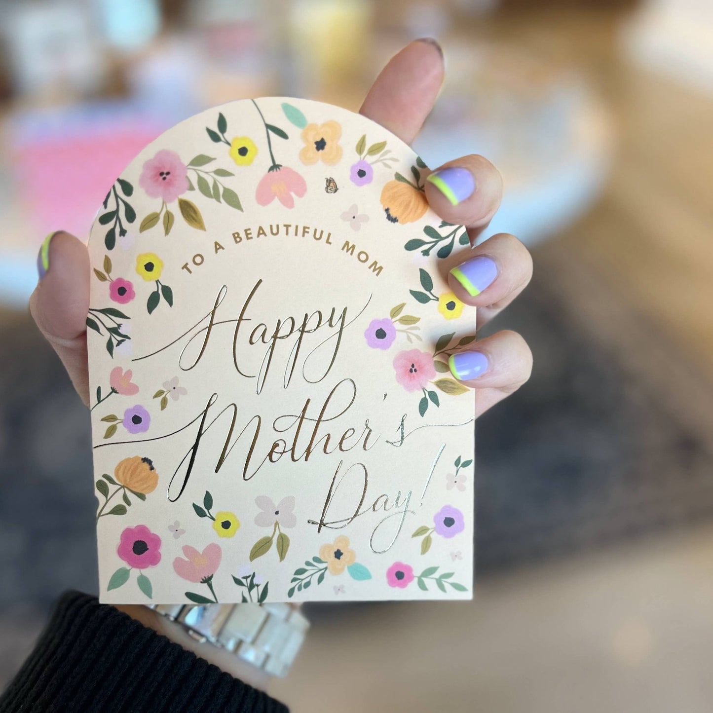 Arch Beautiful Mother's Day Floral Greeting Card - SPARROW