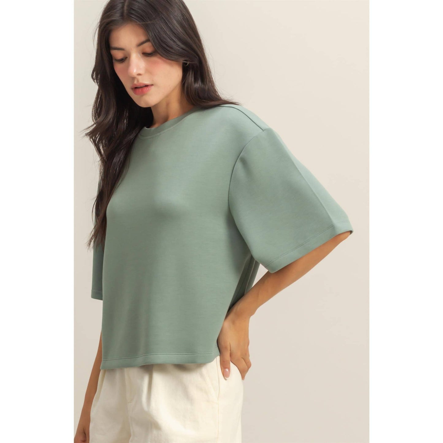 Avery Top- Gray