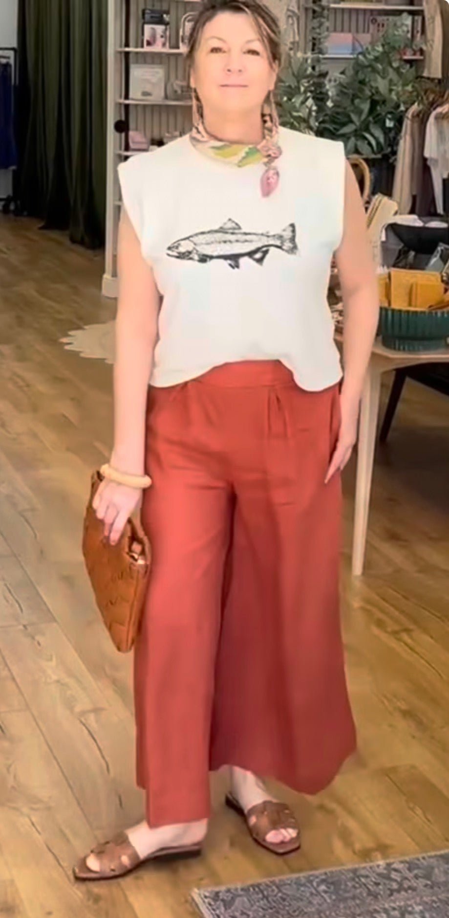 Bel Kazan Atlas Pants - Adobe - SPARROW