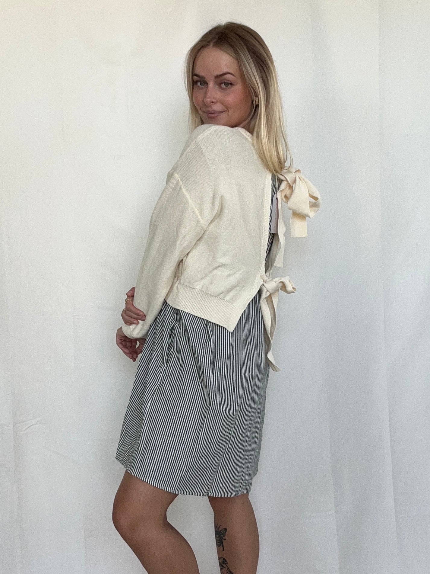 Blake Sweater Dress - Olive - SPARROW
