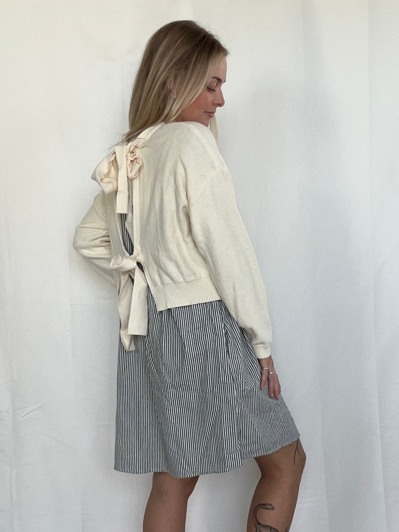 Blake Sweater Dress - Olive - SPARROW