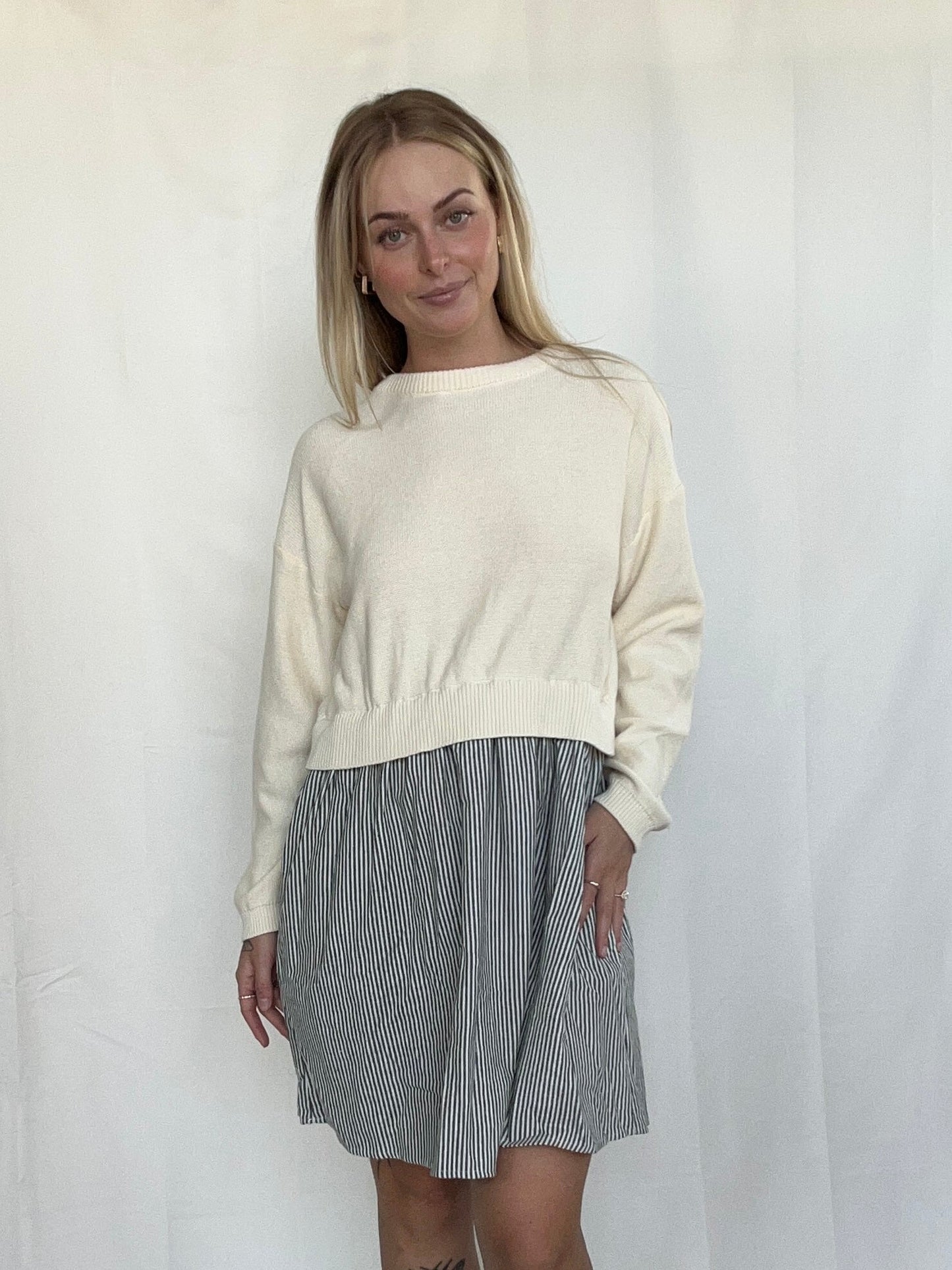 Blake Sweater Dress - Olive - SPARROW