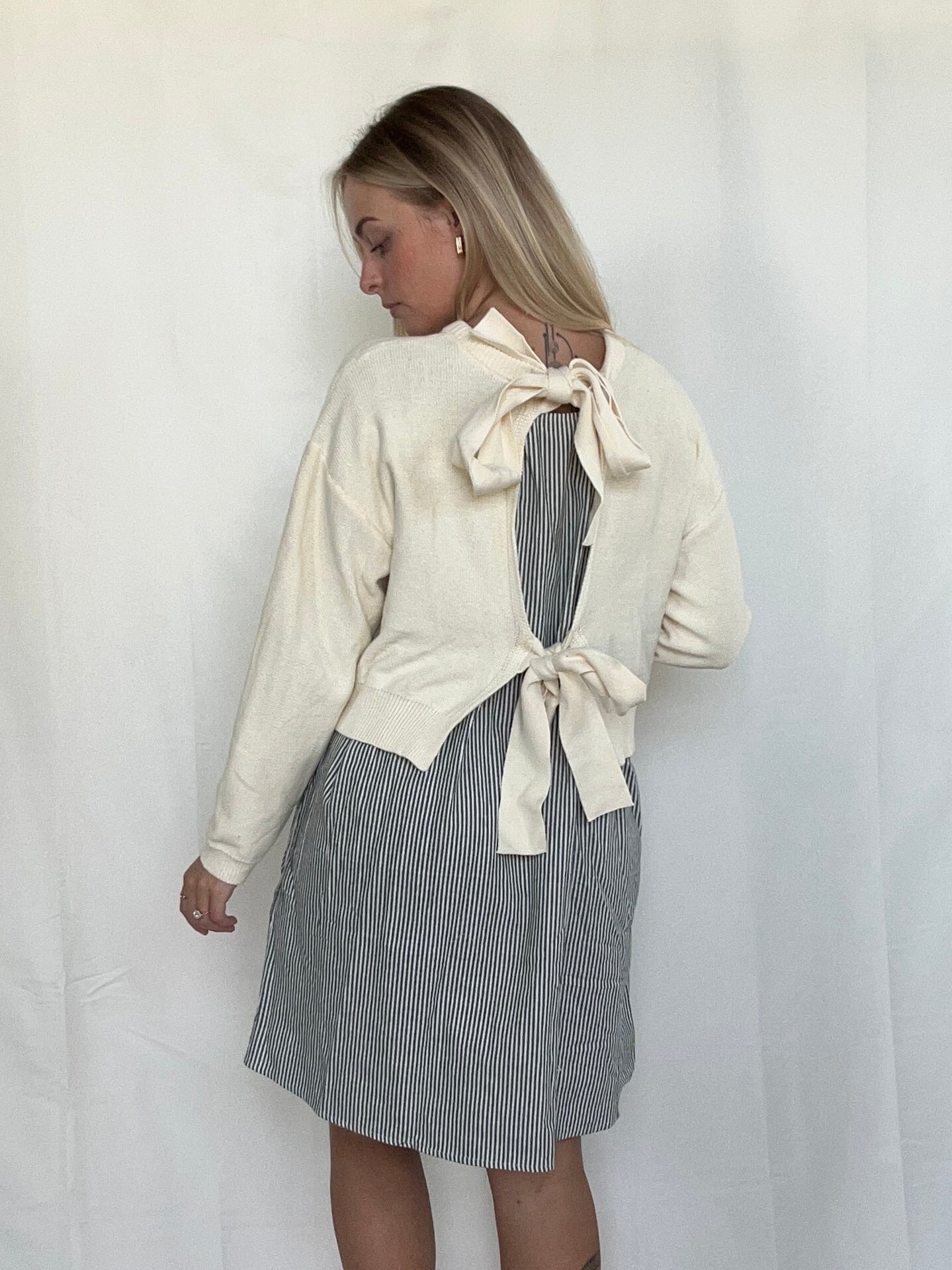 Blake Sweater Dress - Olive - SPARROW