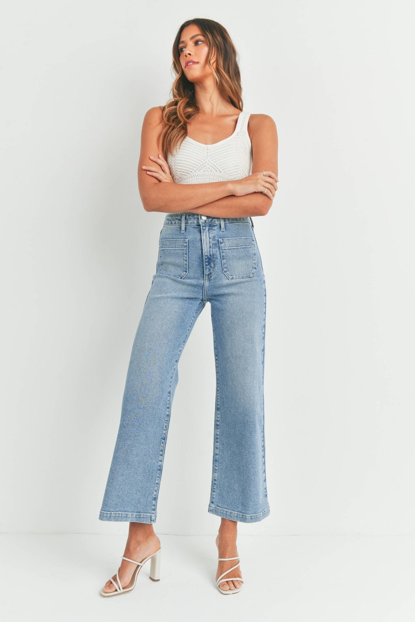 Charlotte Wide Leg Jeans - SPARROW