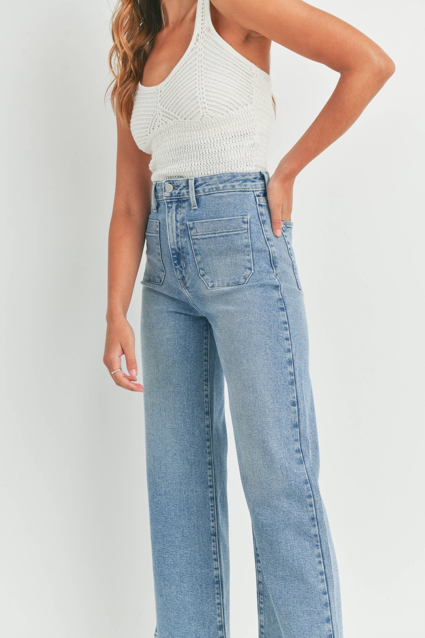 Charlotte Wide Leg Jeans - SPARROW