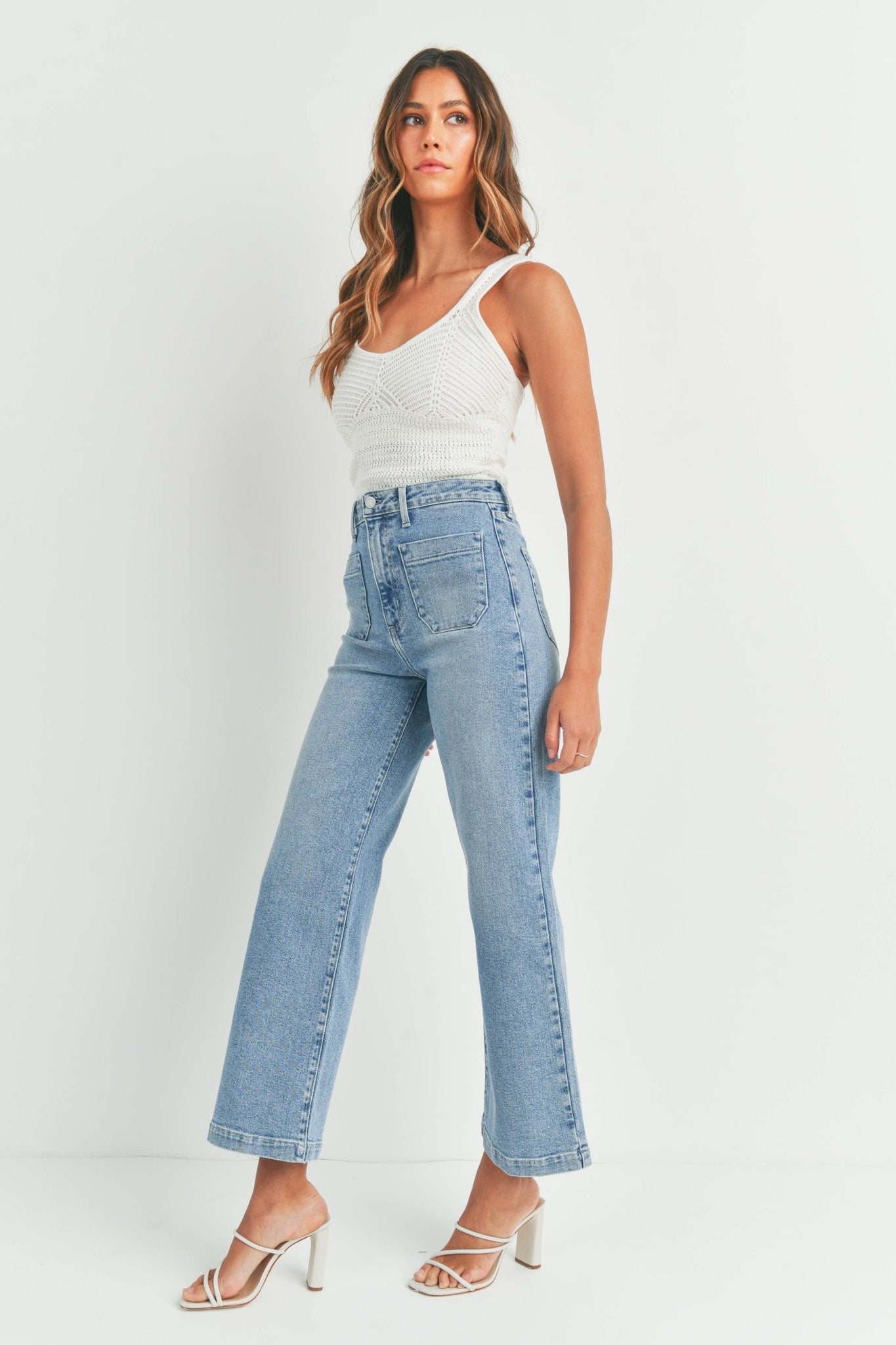 Charlotte Wide Leg Jeans - SPARROW