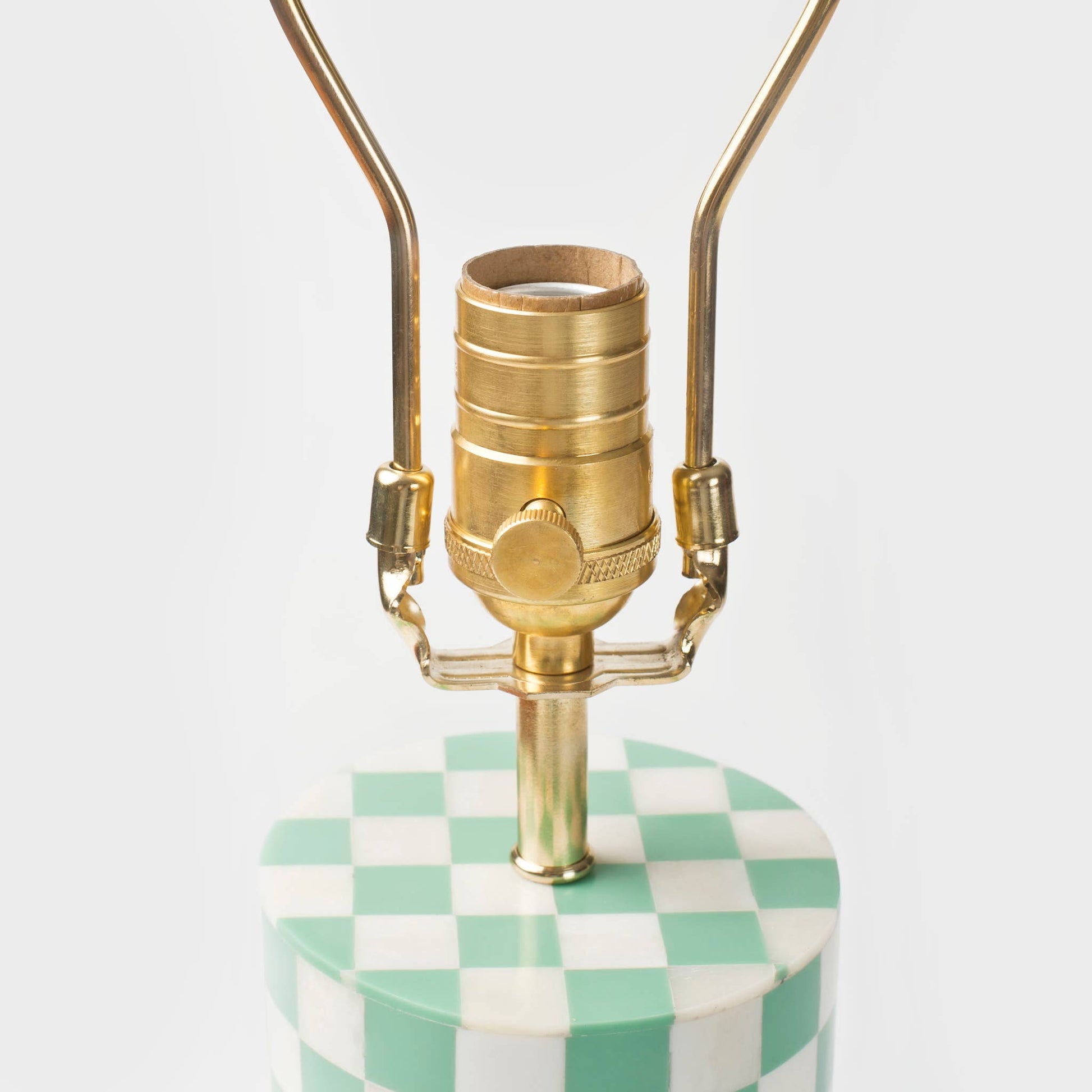 Checker Table Lamp - Haint Blue: Haint Blue - SPARROW