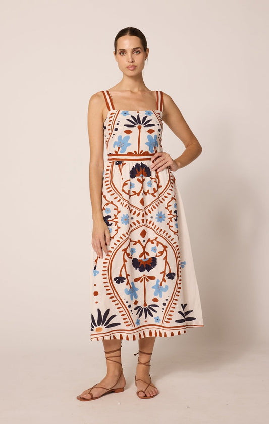 Cleobella Carmen Midi Dress - SPARROW