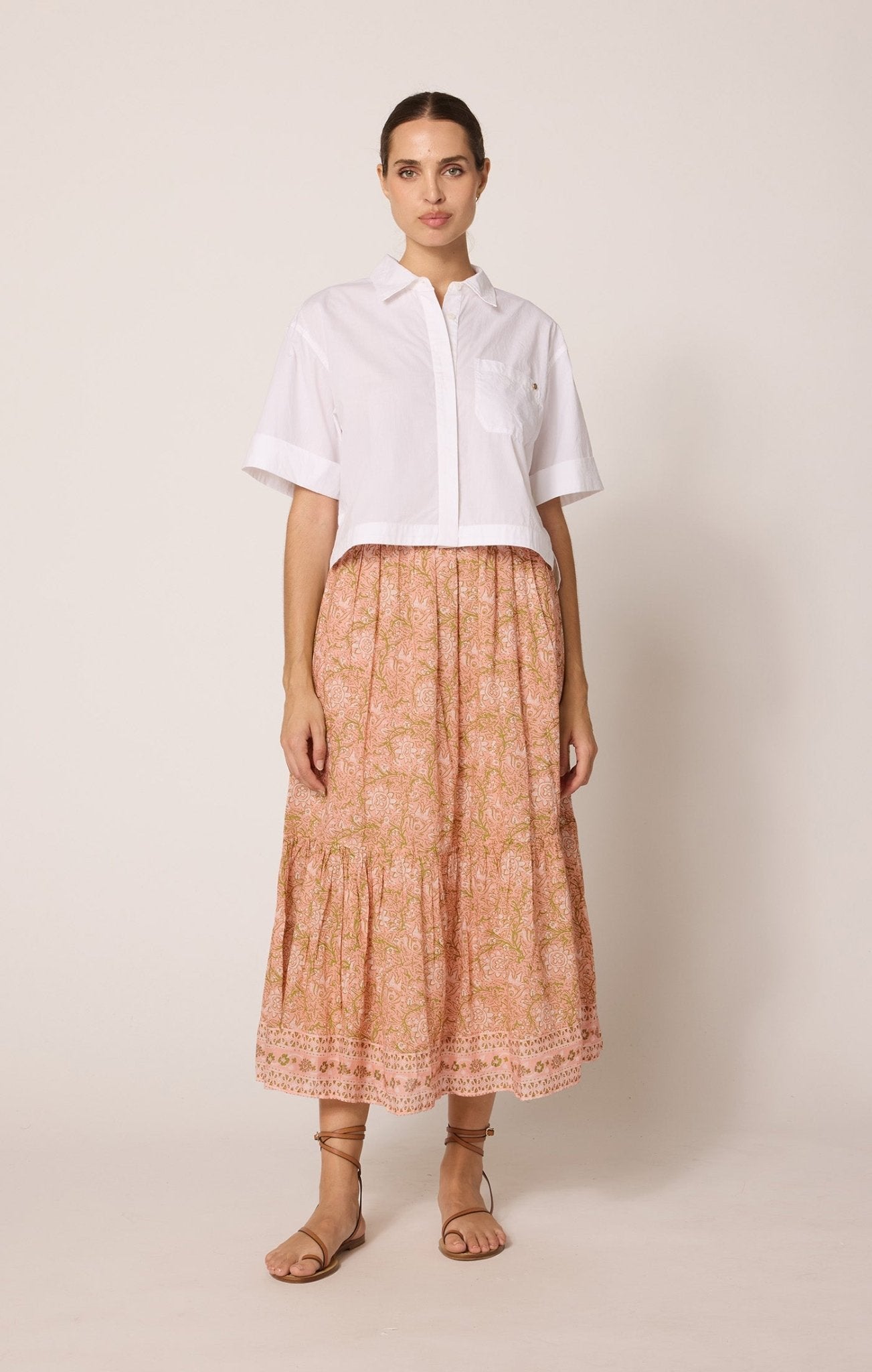 Cleobella Charlene Skirt - Cecil Blush - SPARROW