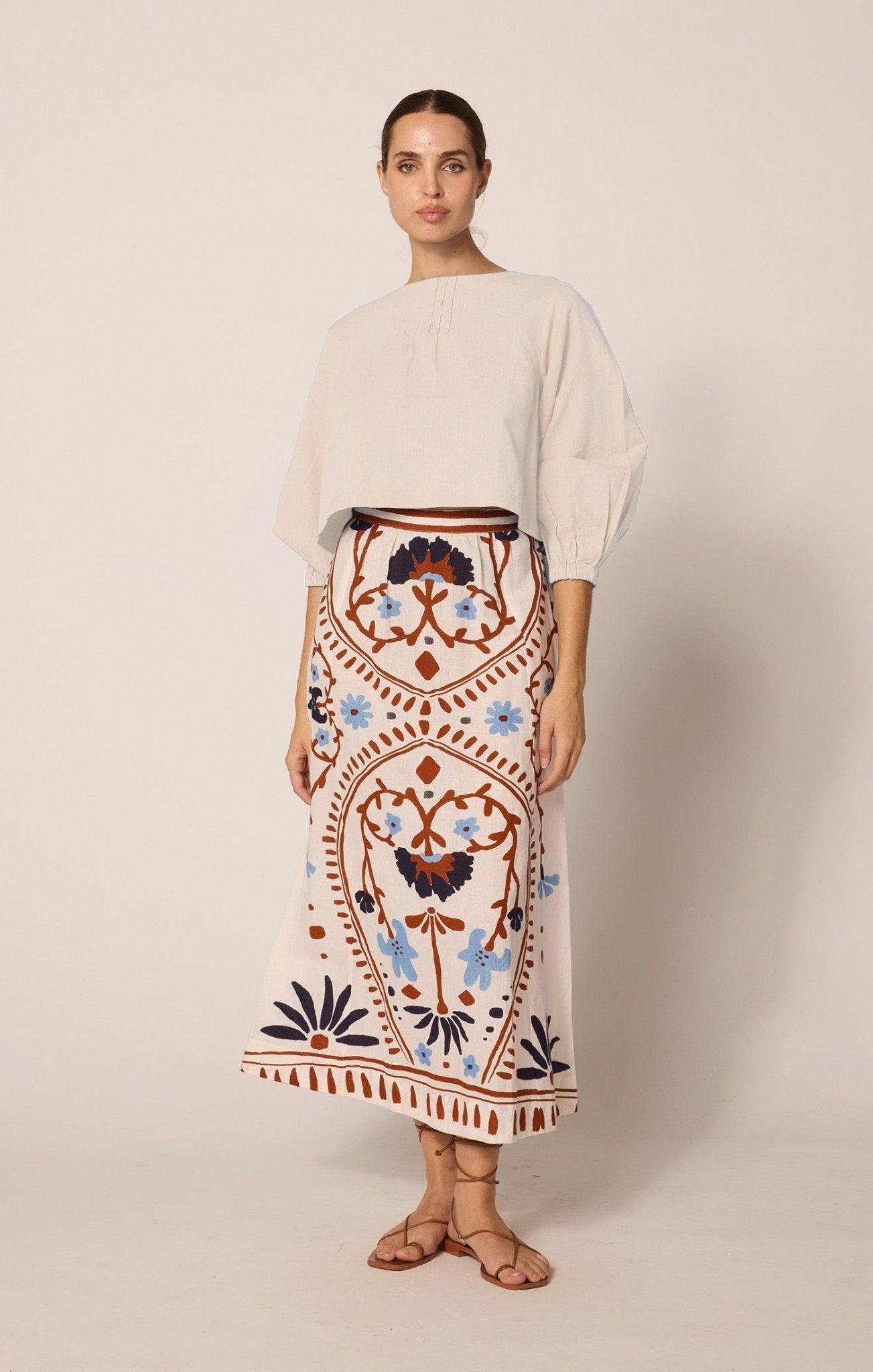 Cleobella Juliet Ankle Skirt - SPARROW