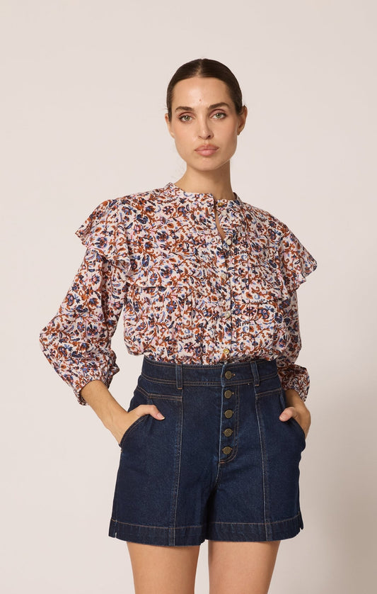 Cleobella Juno Blouse - SPARROW
