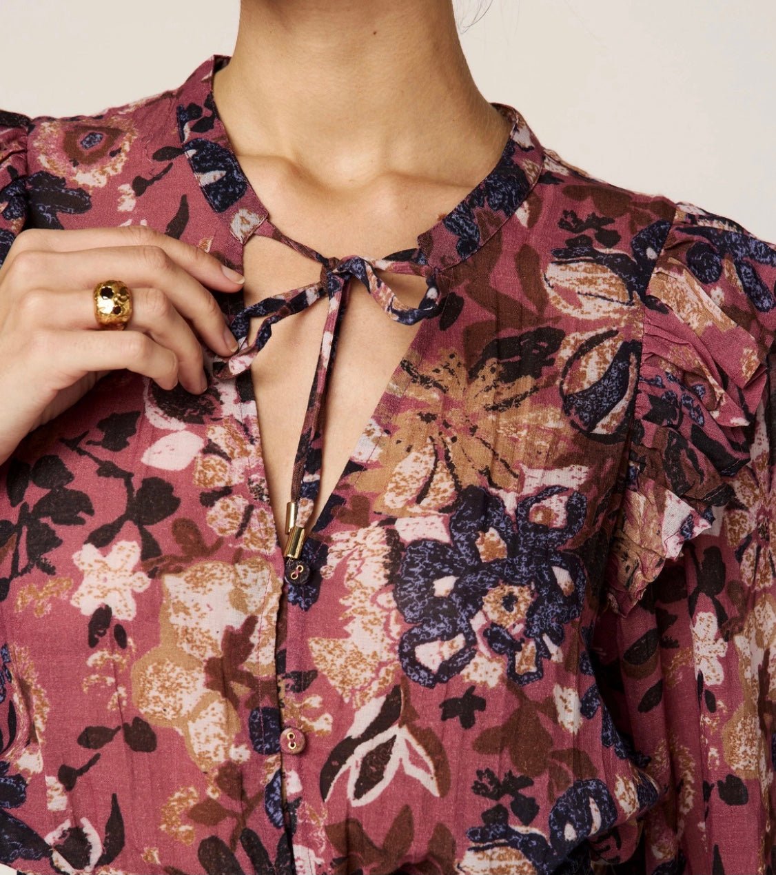 Cleobella Priya Blouse - Begamo - SPARROW