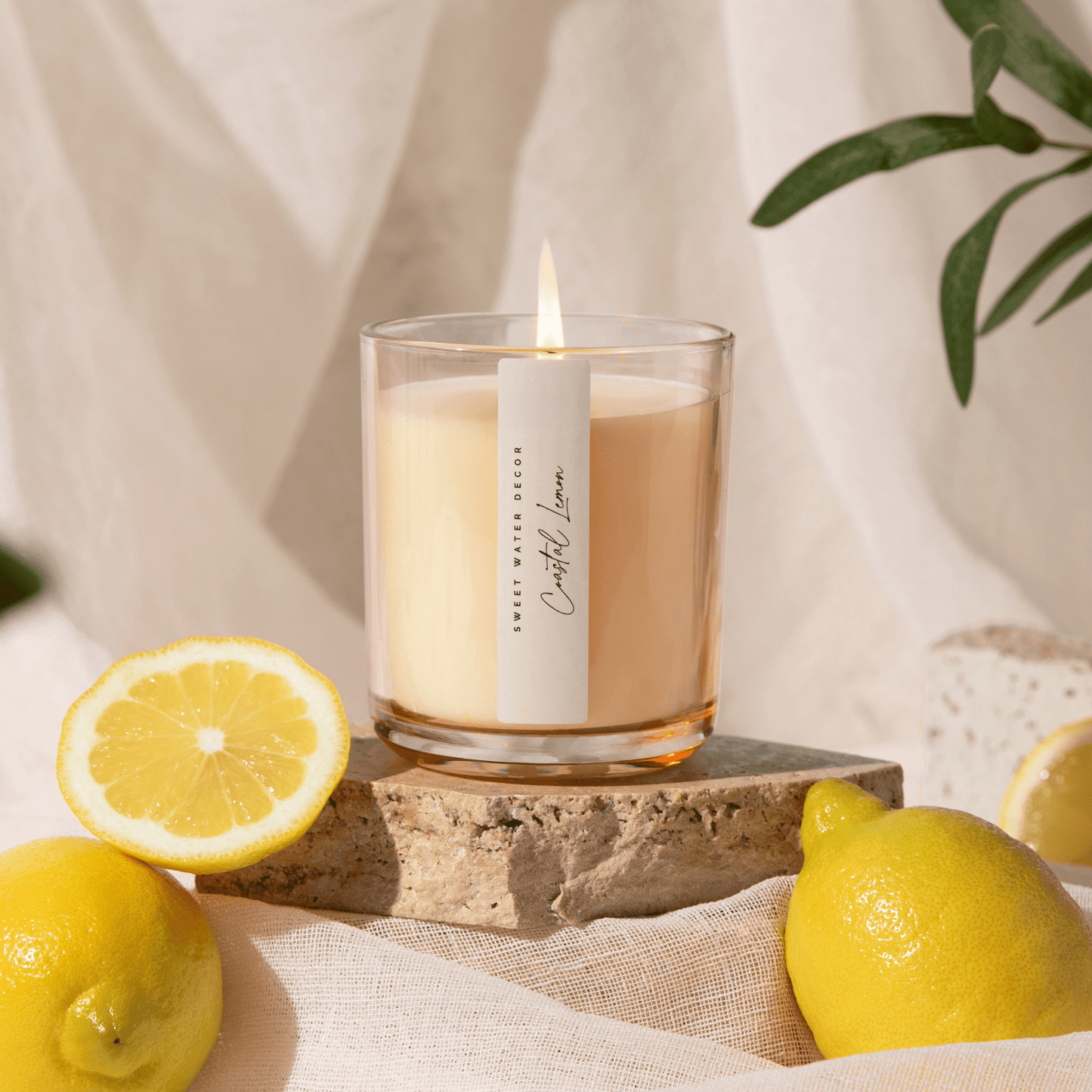 Coastal Lemon 12 oz Candle - SPARROW