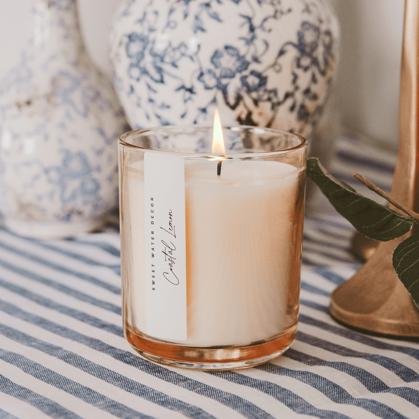 Coastal Lemon 12 oz Candle - SPARROW