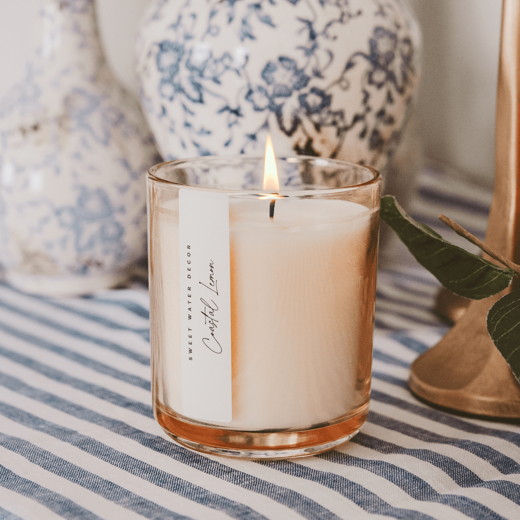Coastal Lemon 12 oz Candle - SPARROW