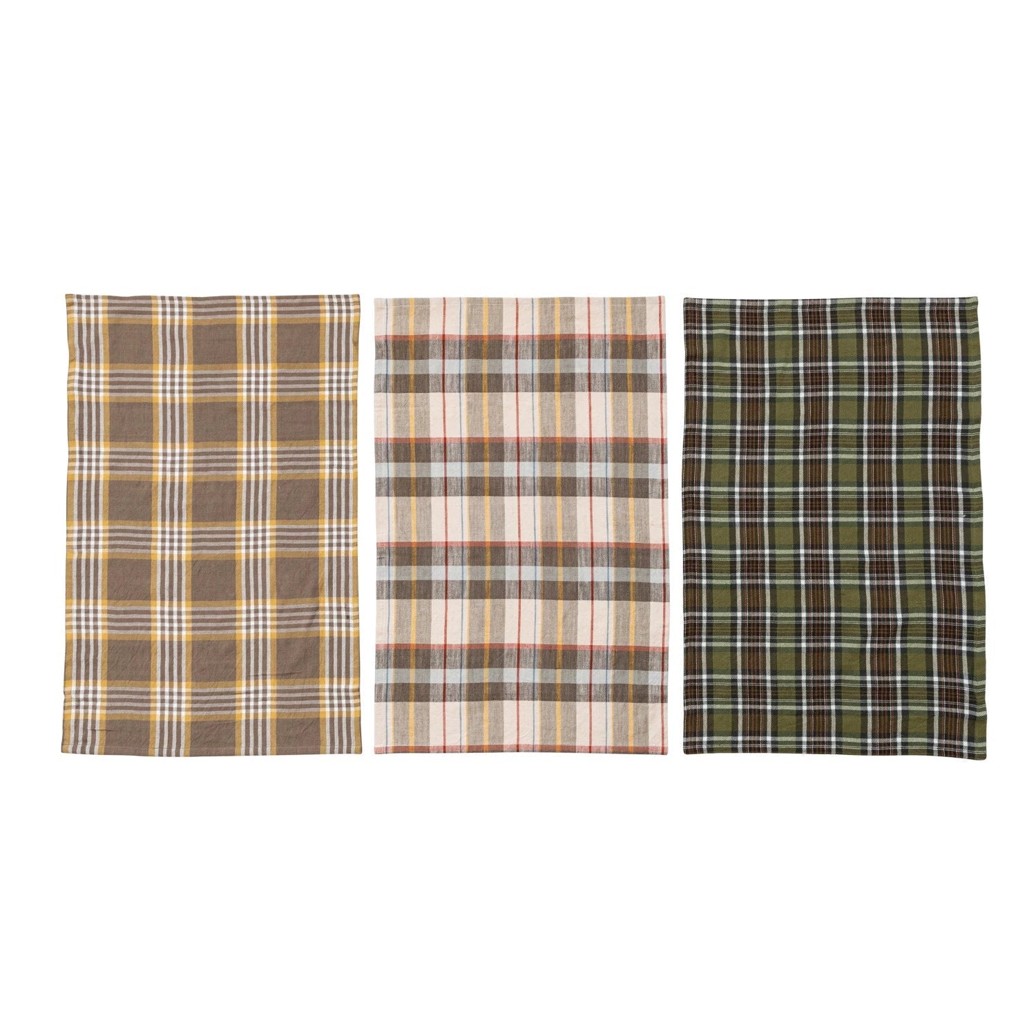 Cotton Printed Tea Towels - Set of 3 - SPARROW