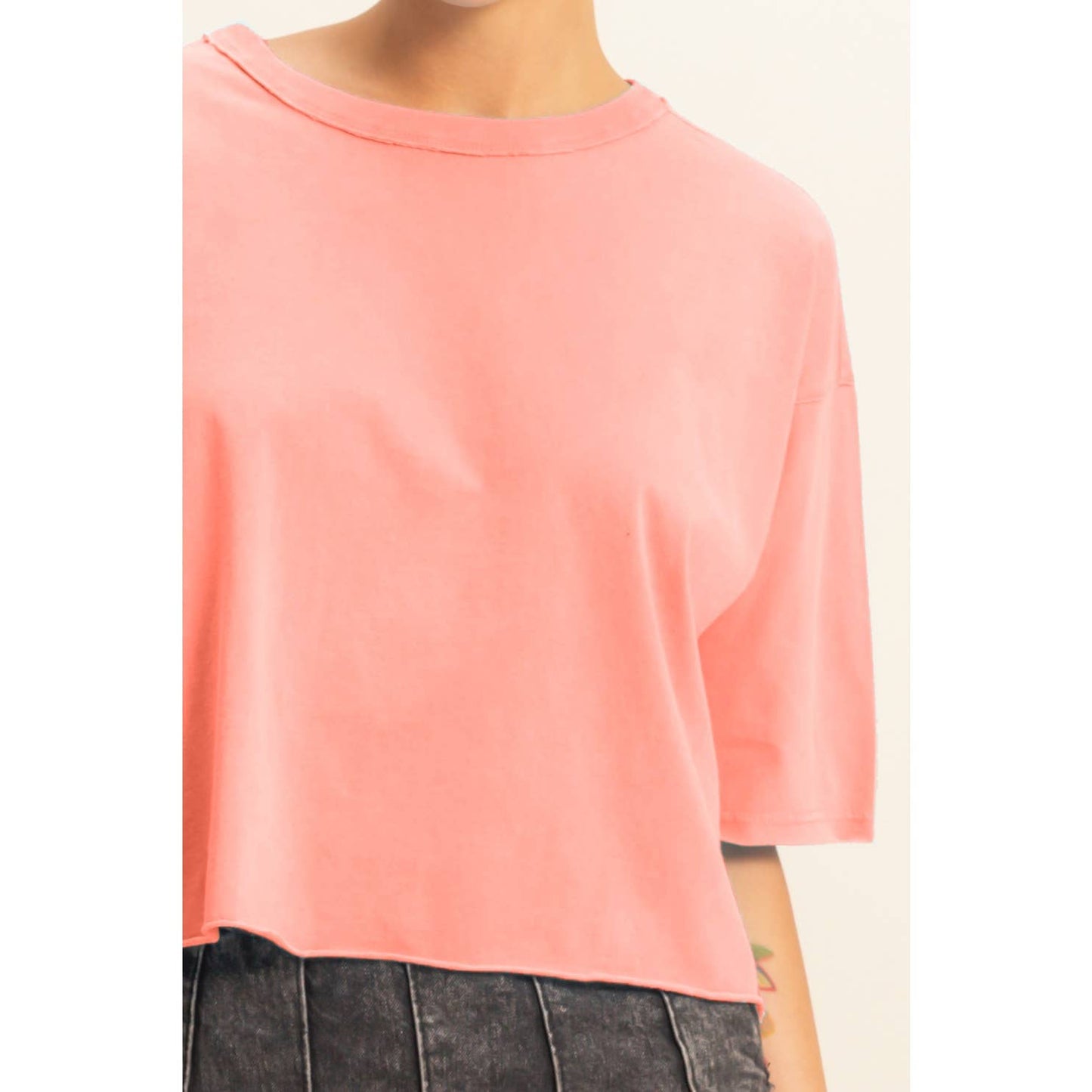 Morgan Tee- Dusty Indigo