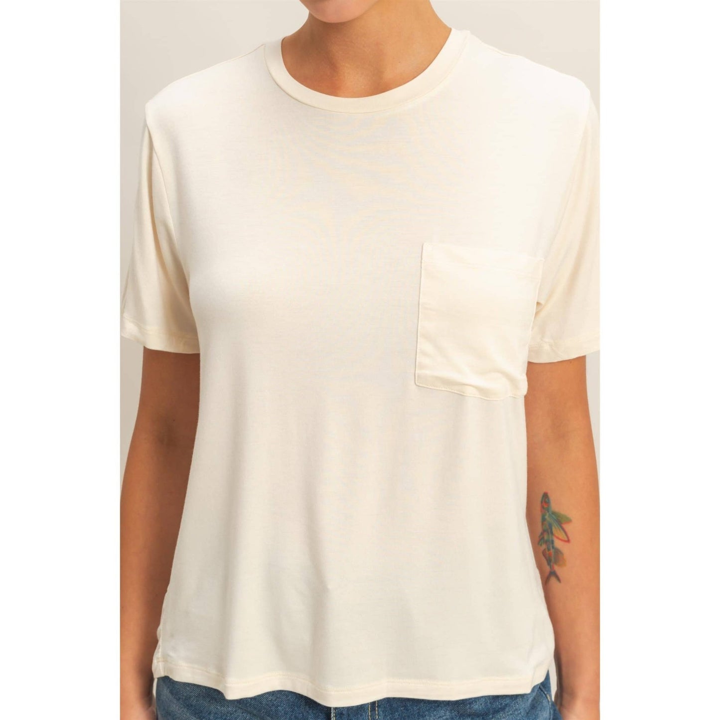 Dakota Tee - Cream - SPARROW