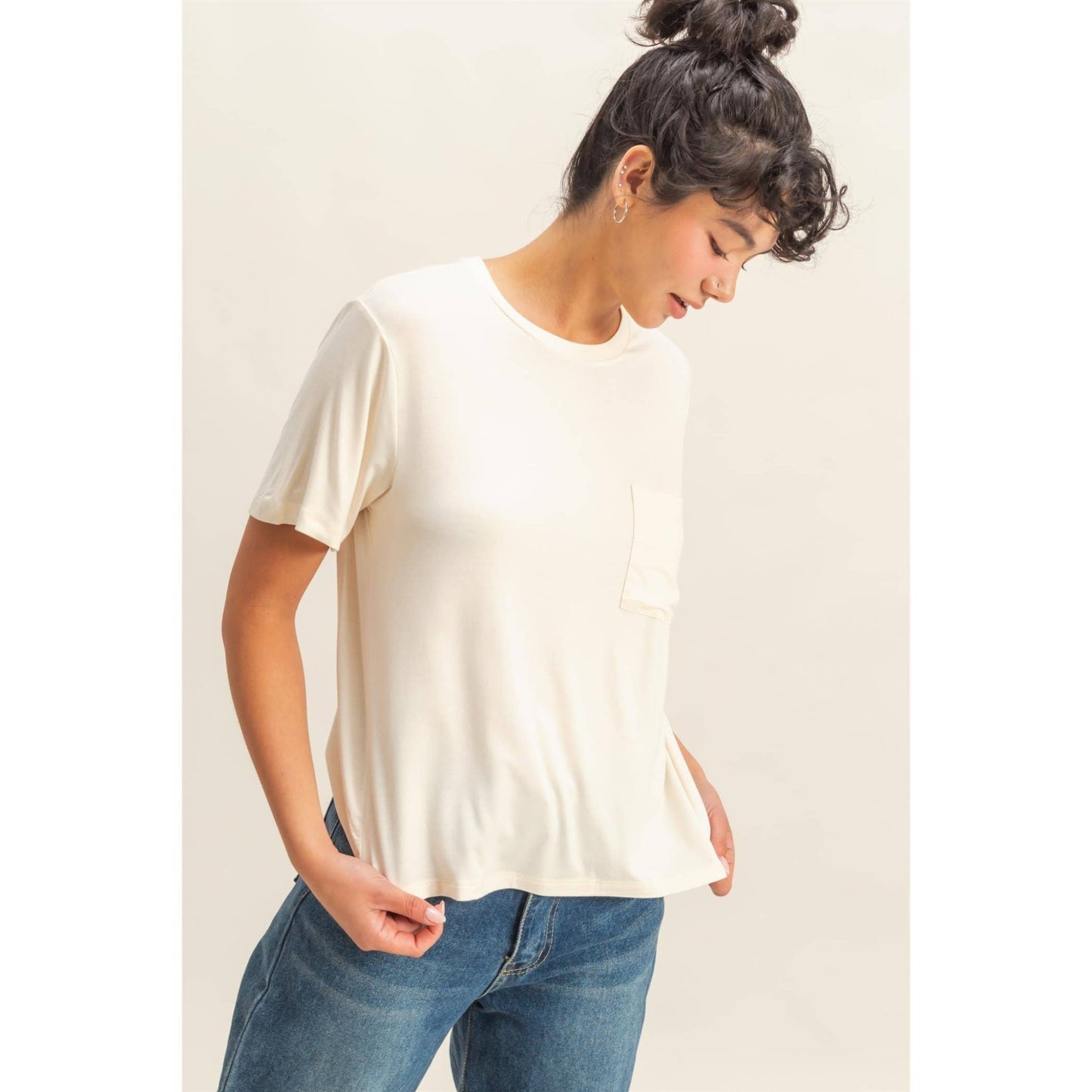 Dakota Tee - Cream - SPARROW