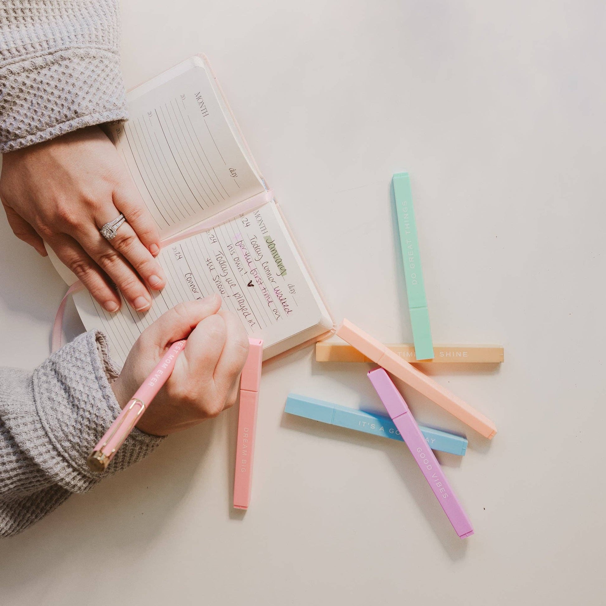Do Great Things Highlighter Set - Stationery Set - SPARROW