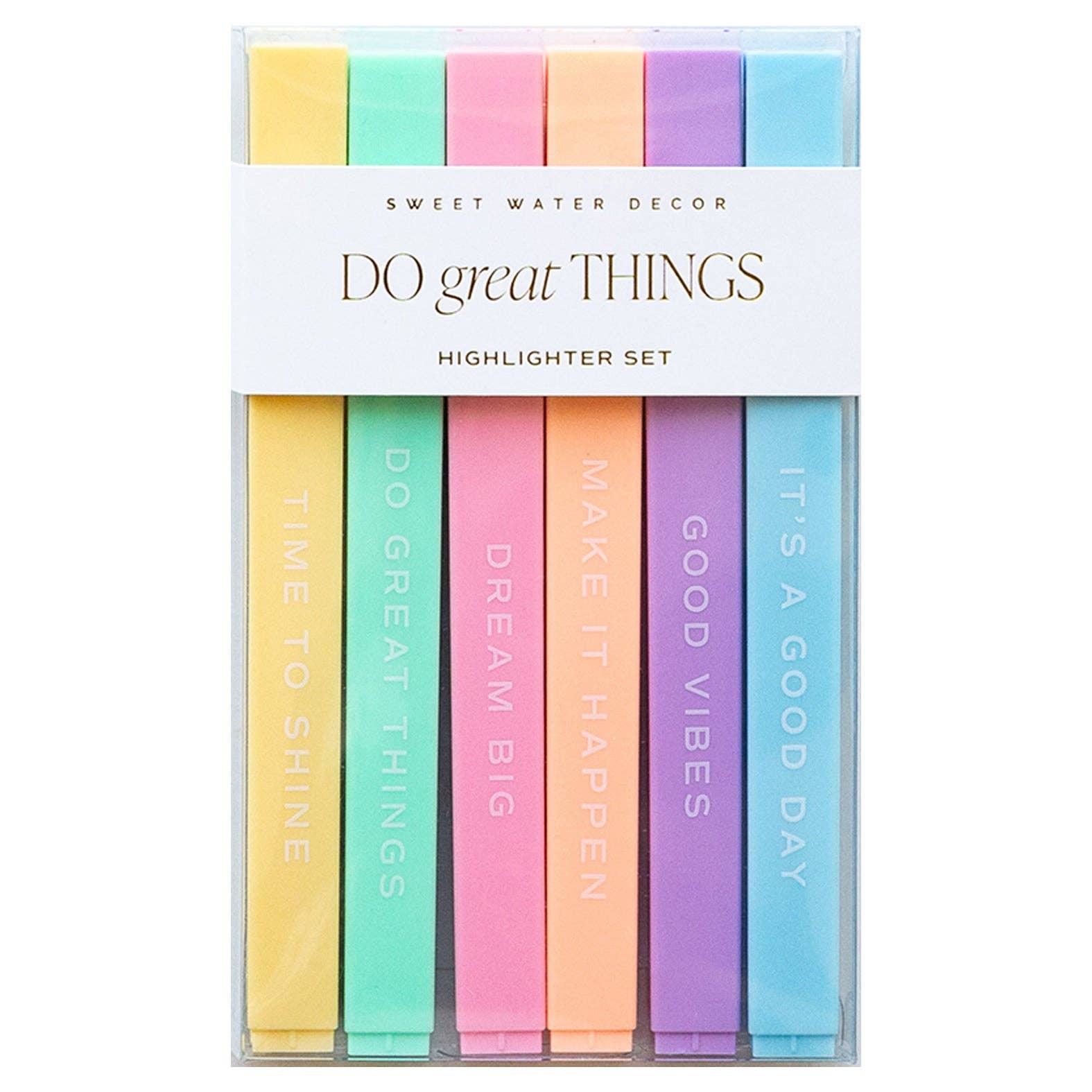 Do Great Things Highlighter Set - Stationery Set - SPARROW