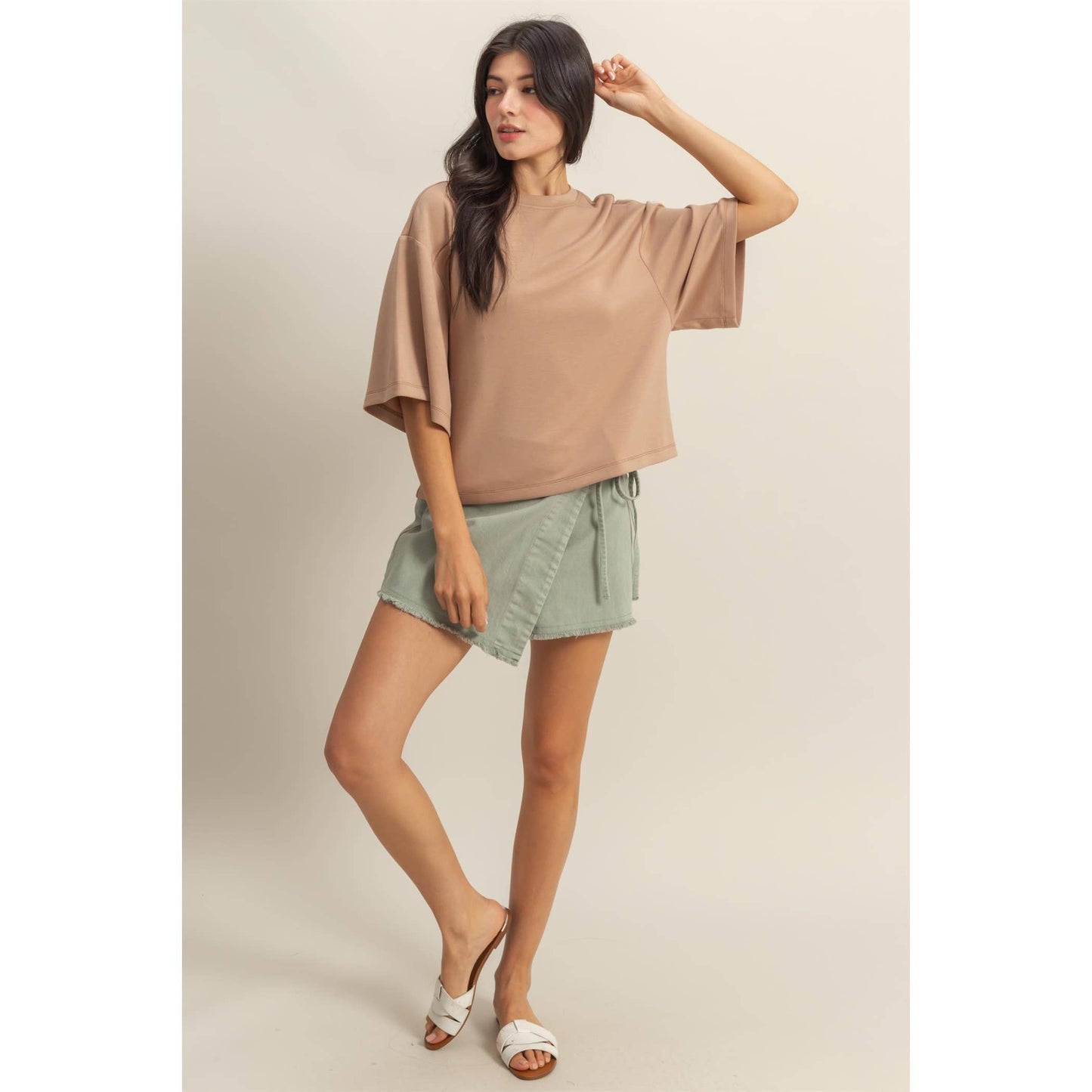Avery Top- Gray