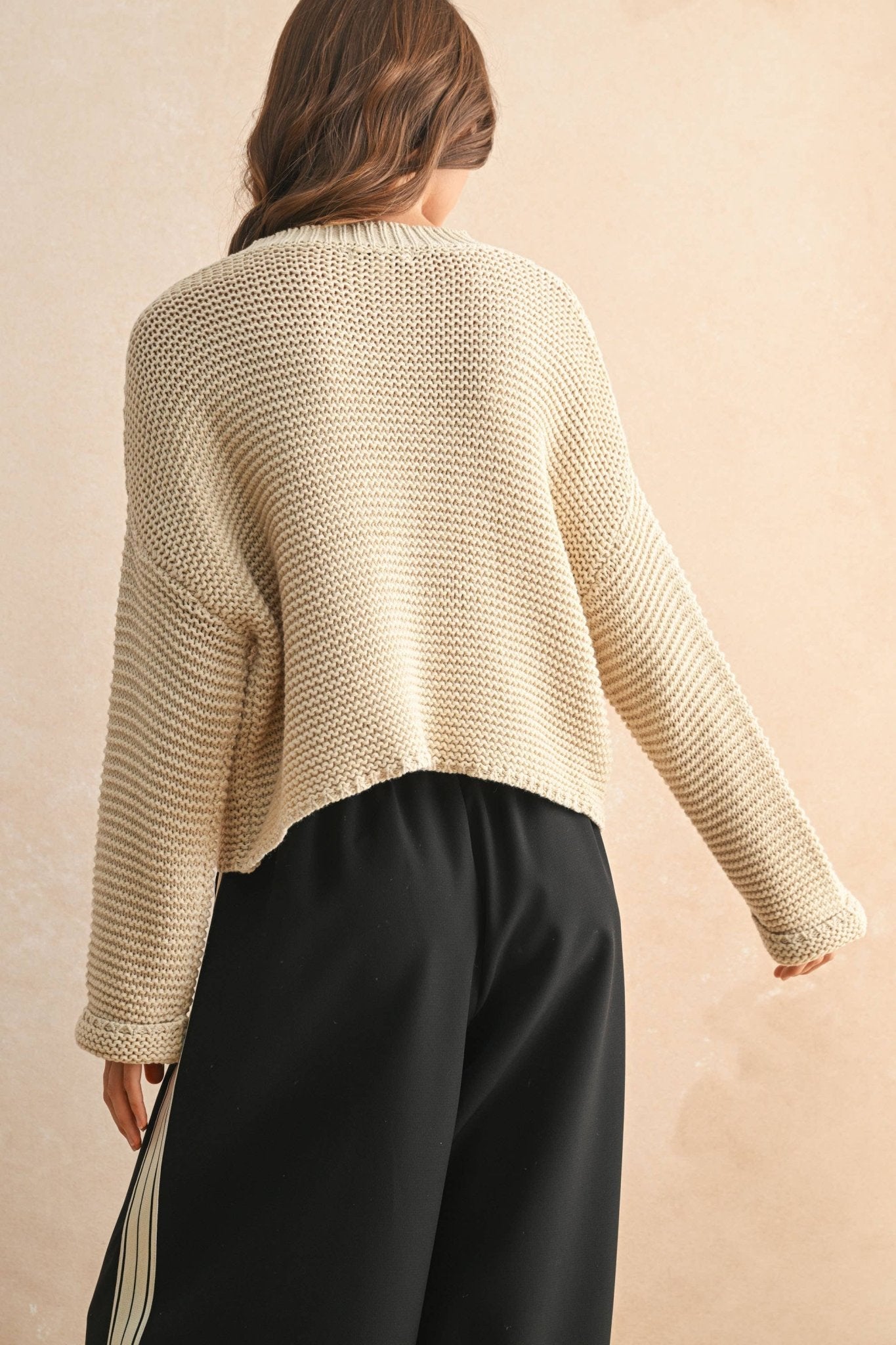 Ember Knit Sweater - Cream - SPARROW