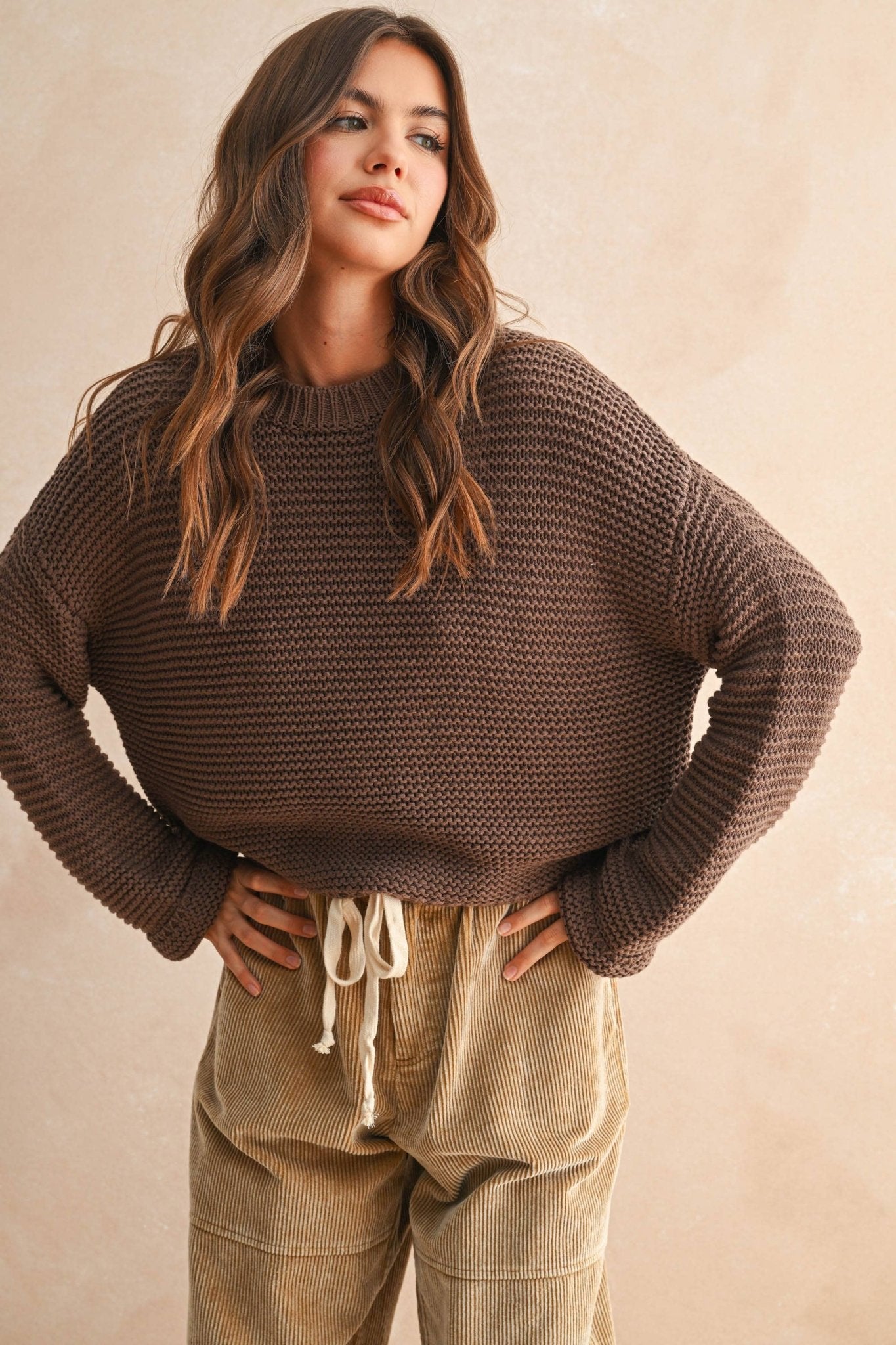Ember Knit Sweater - Cream - SPARROW